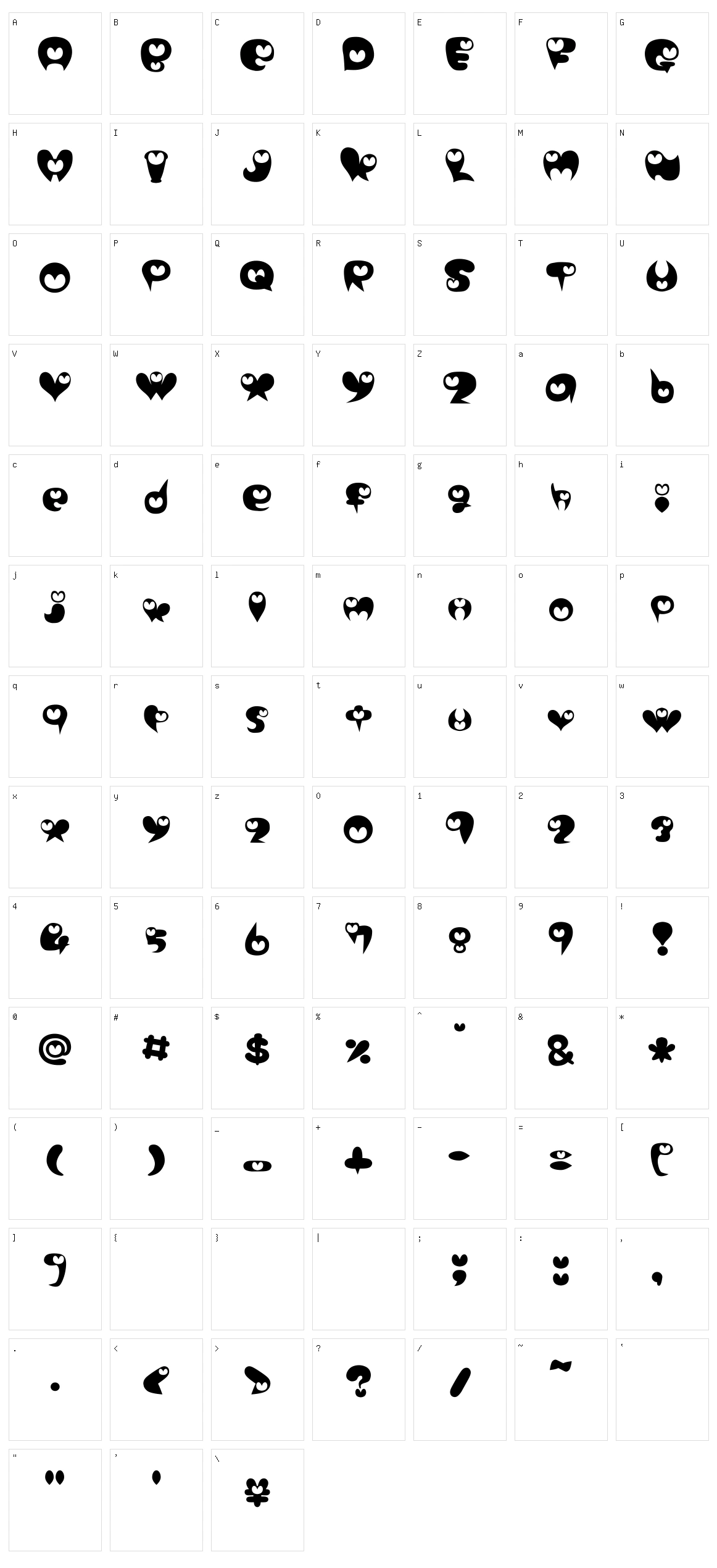 Purimonyorori 2 Character Set
