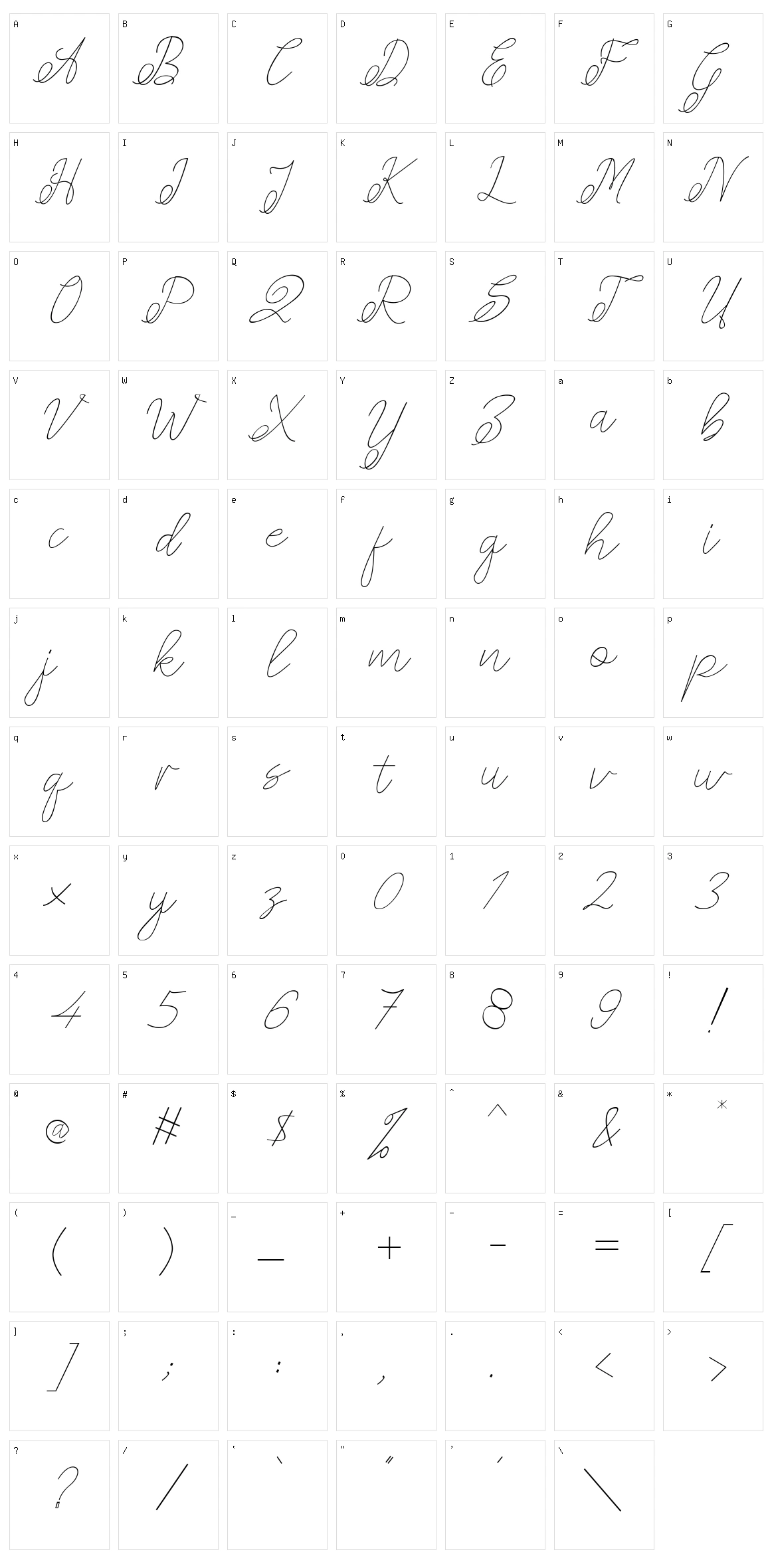 Amplas Character Set