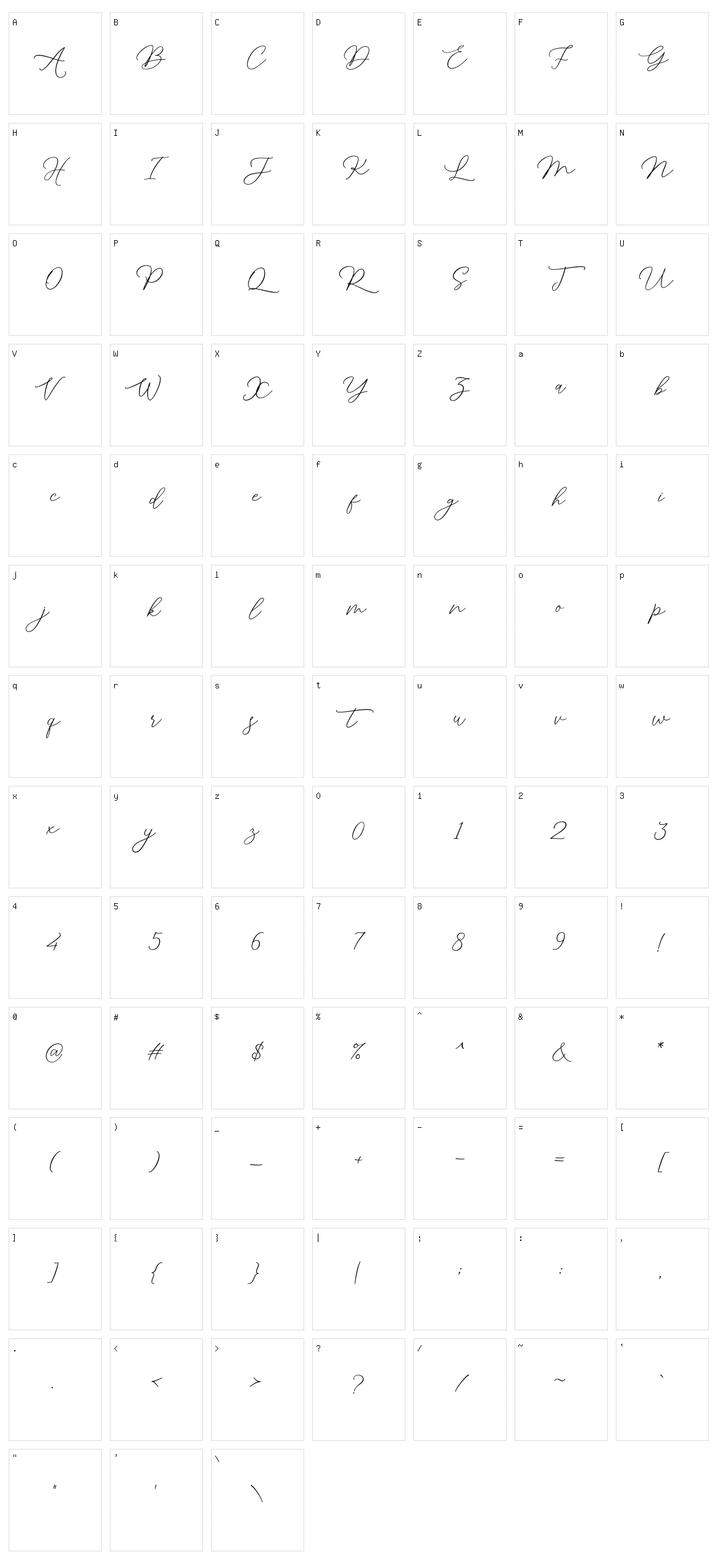 Amstonish Character Set