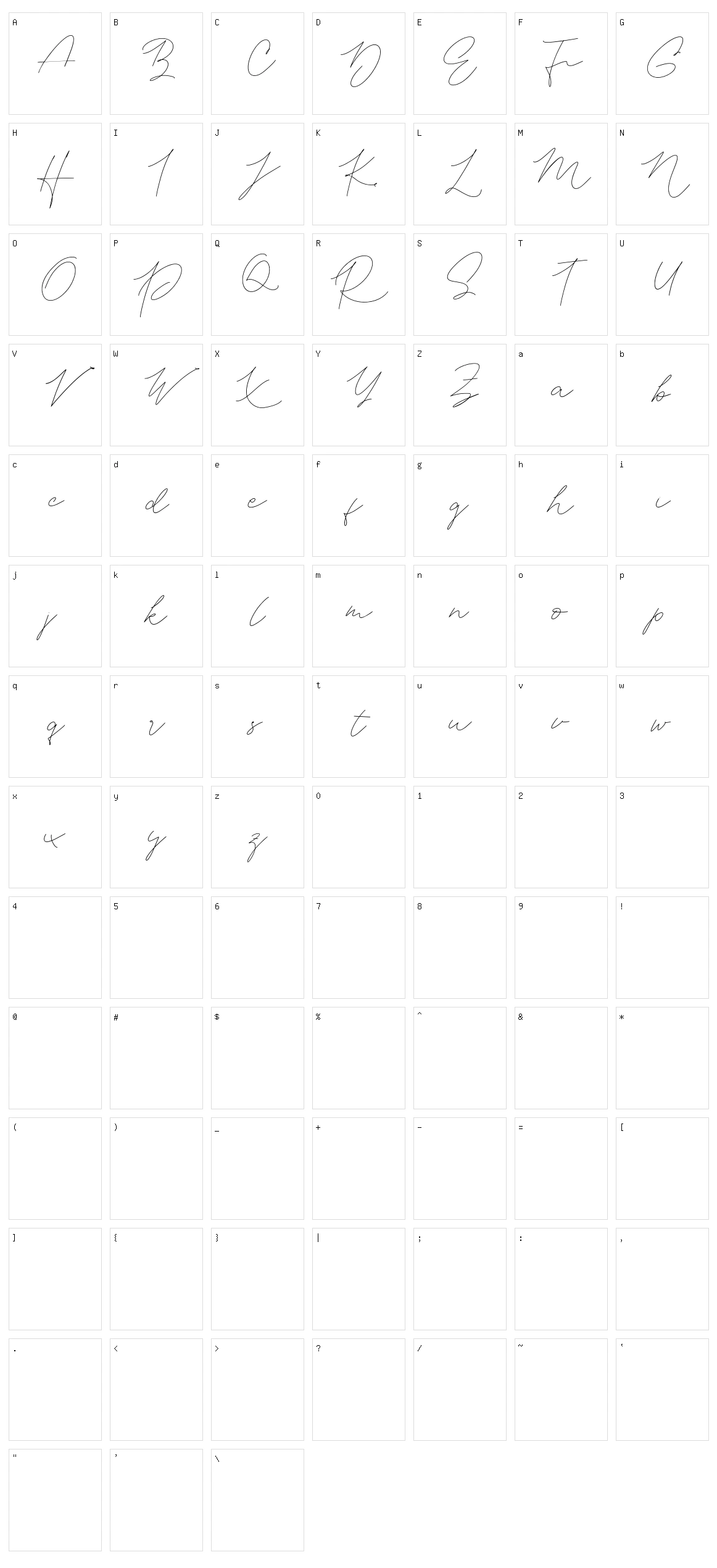 Aneenditha Character Set