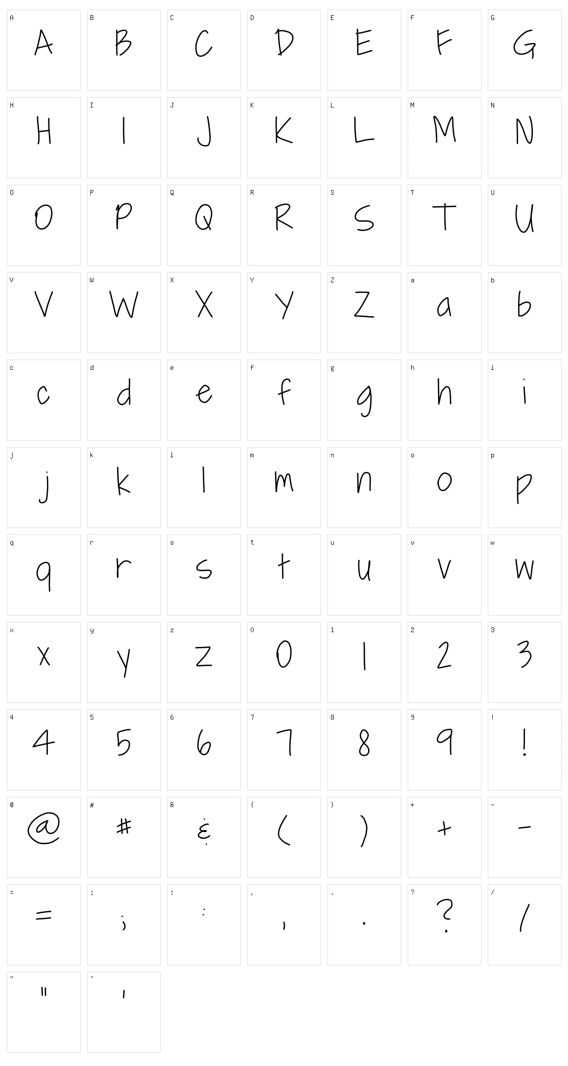 Angel Character Set