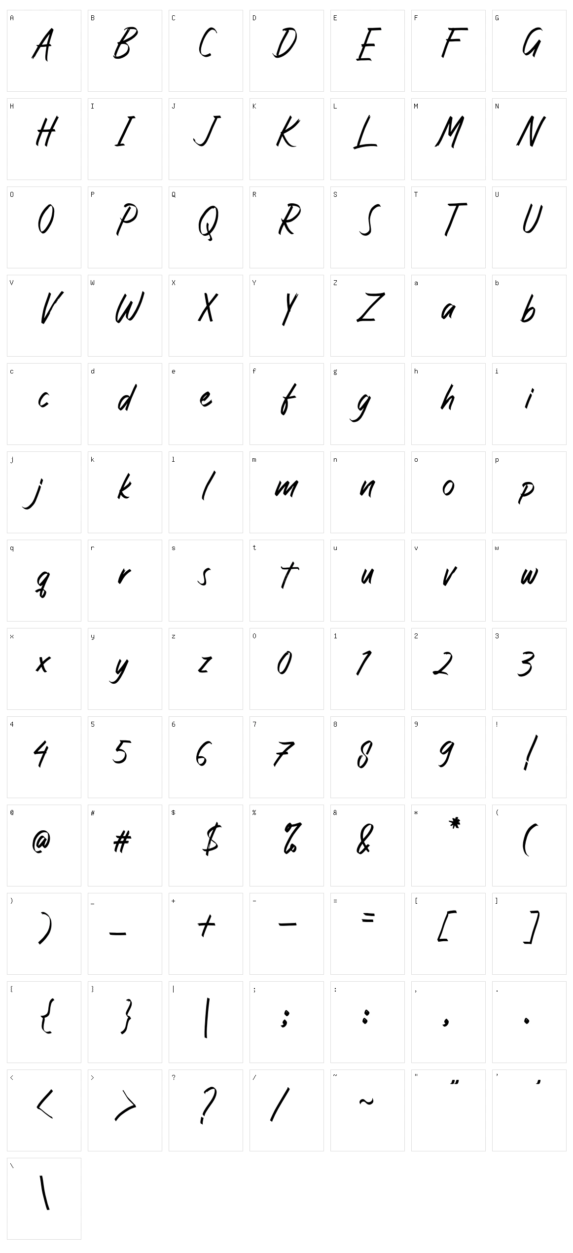 Angika Jaya Character Set