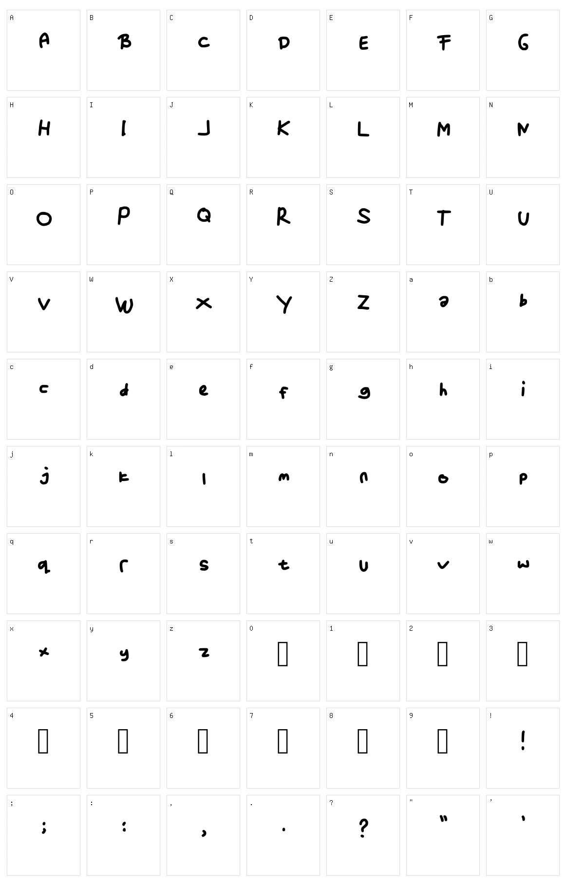 Anisa Fonfon Character Set
