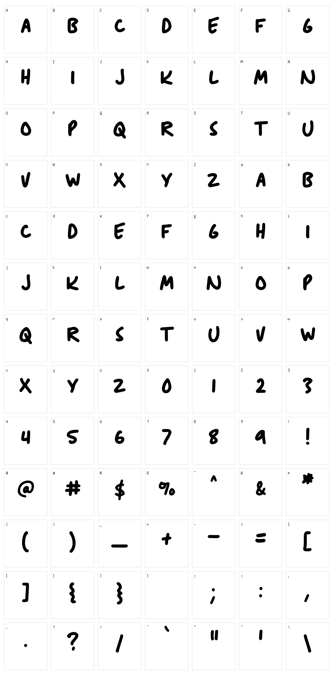 Anitype Journal Character Set