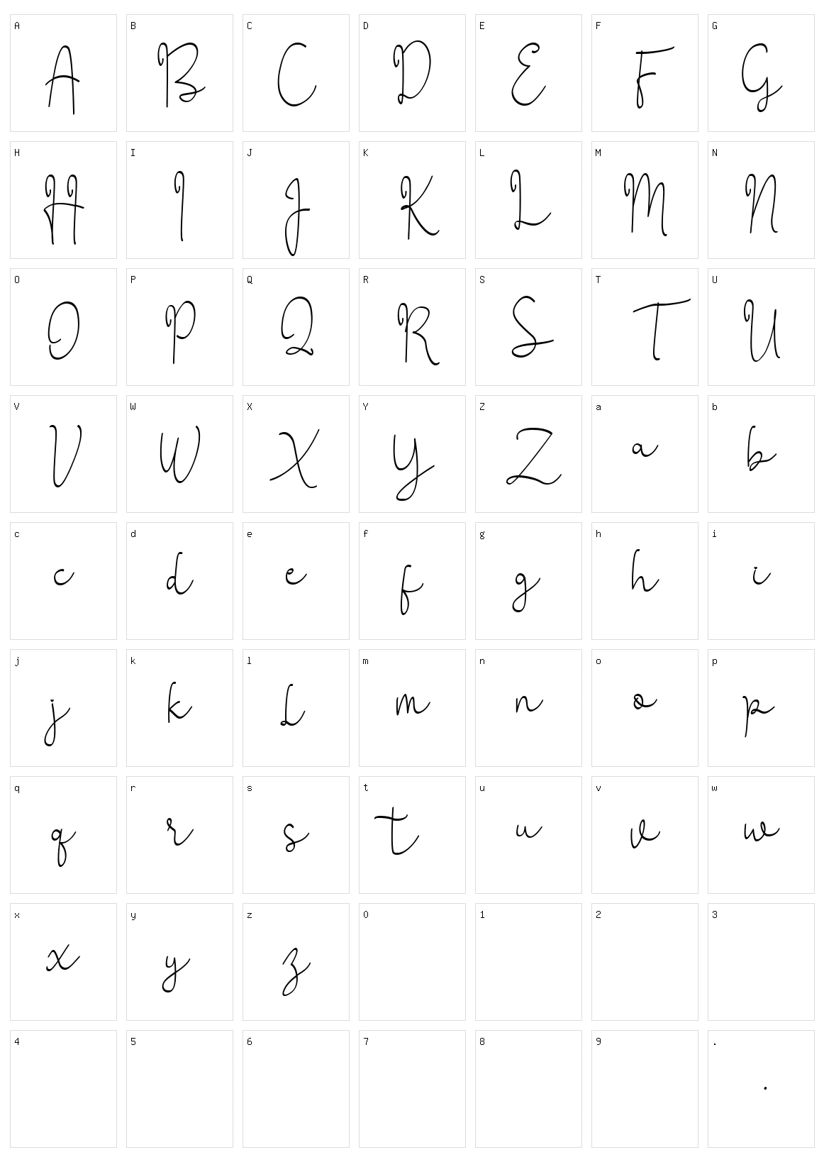 Anji Character Set