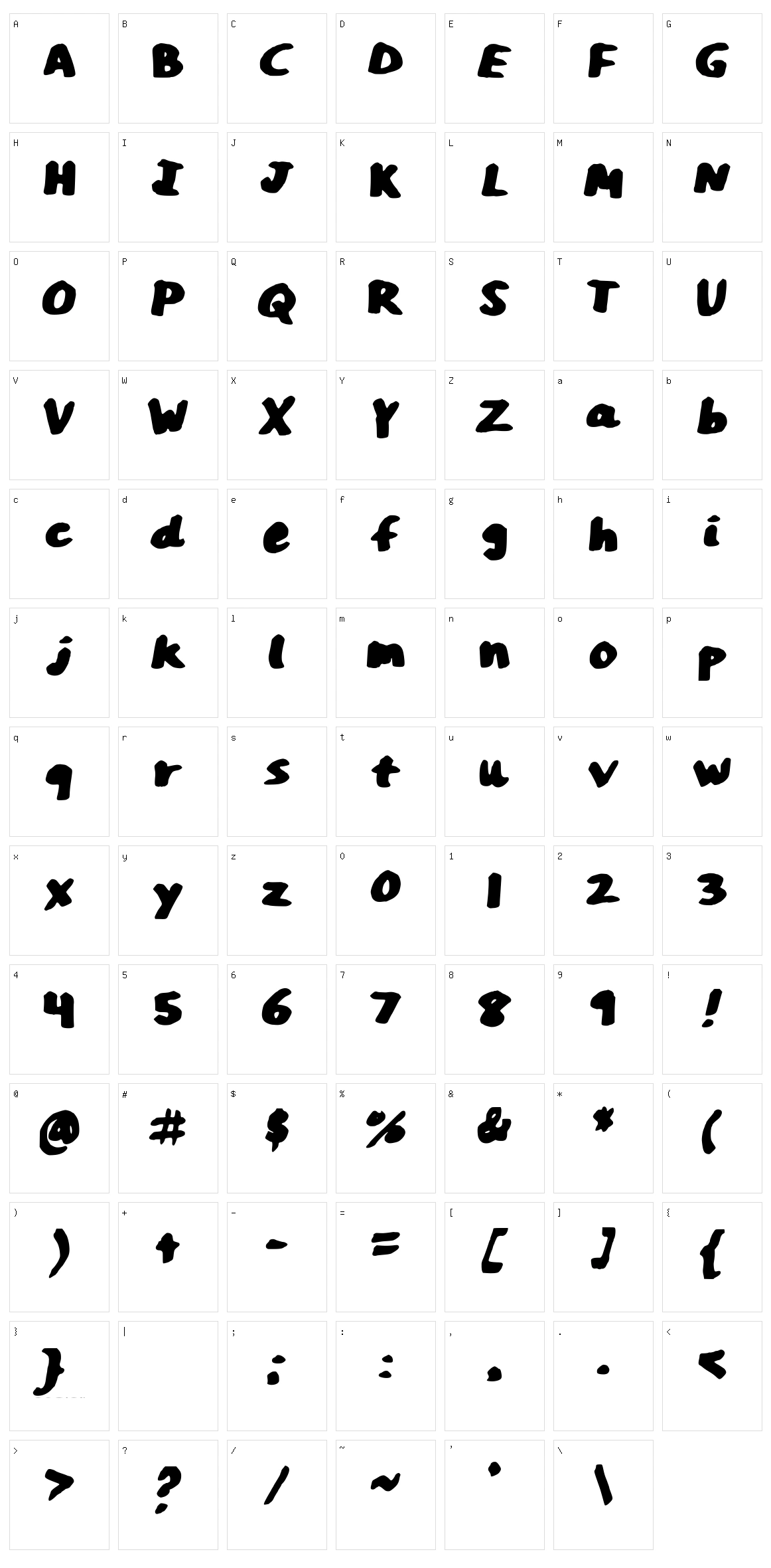 Ann Marker Character Set