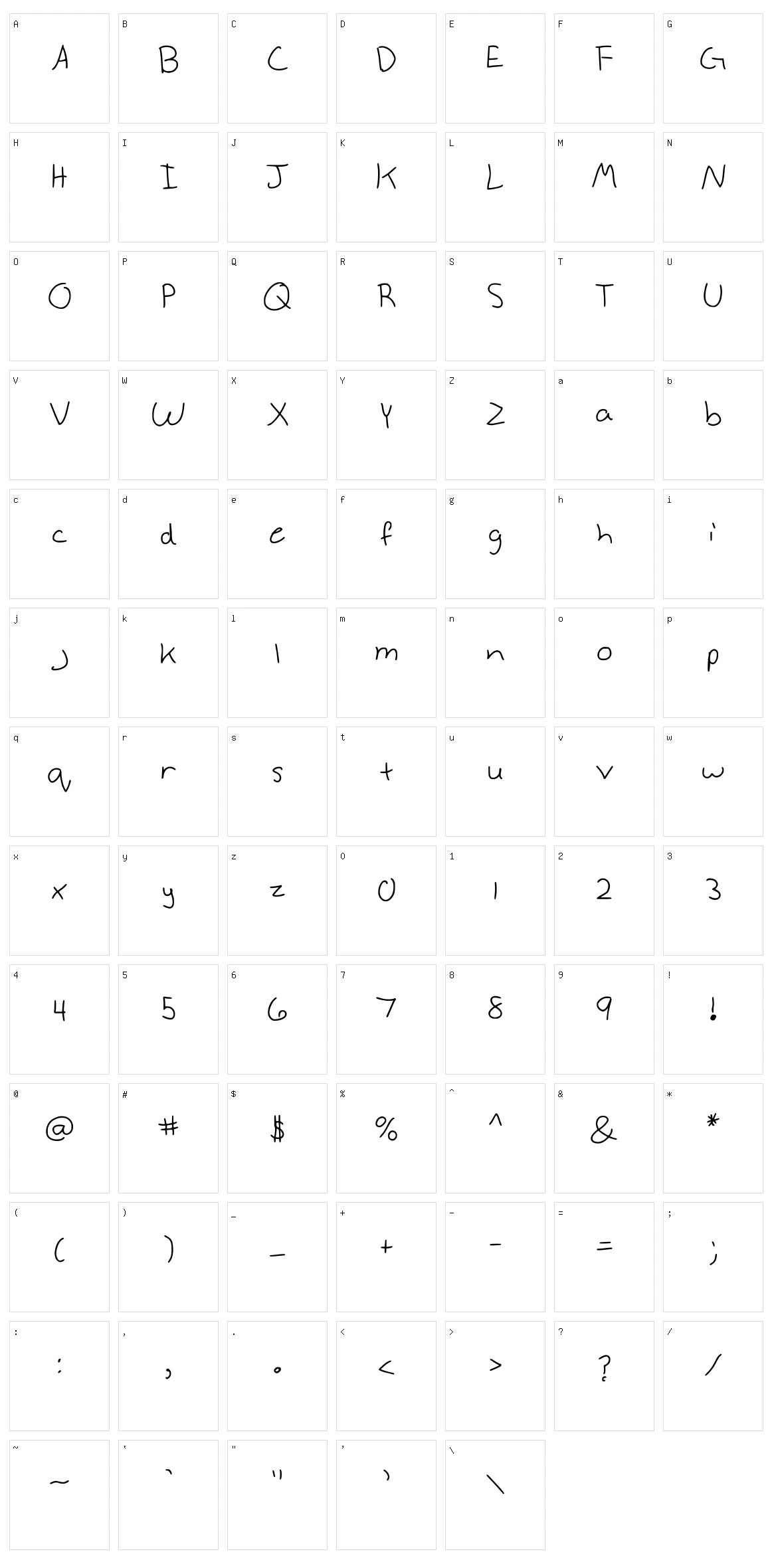 Anneke Character Set