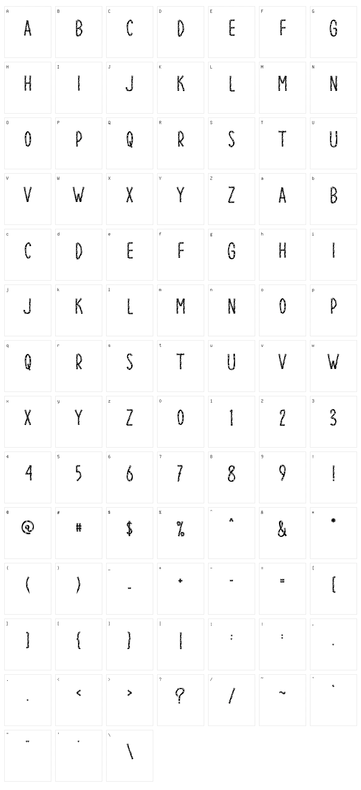 Broken Heart Character Set