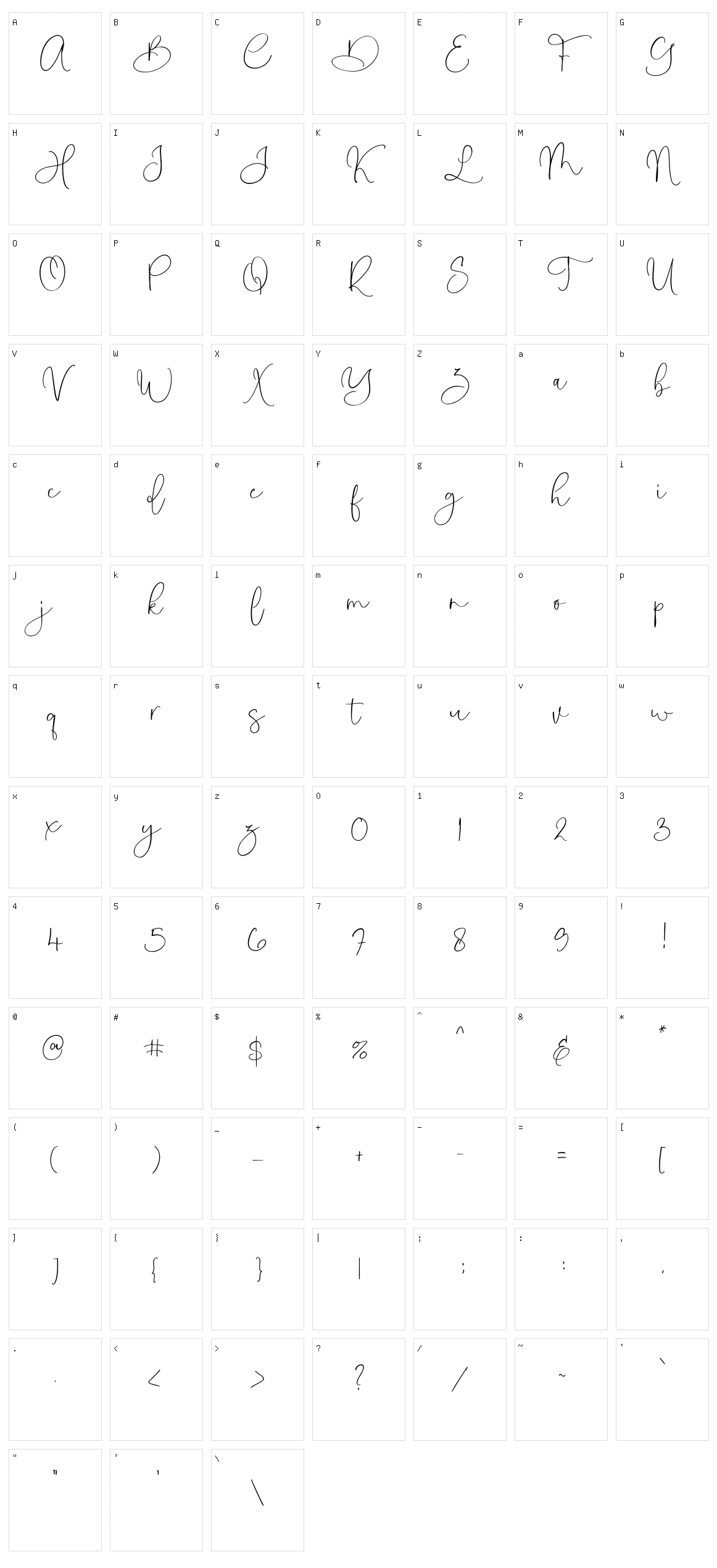 Antasilla Character Set