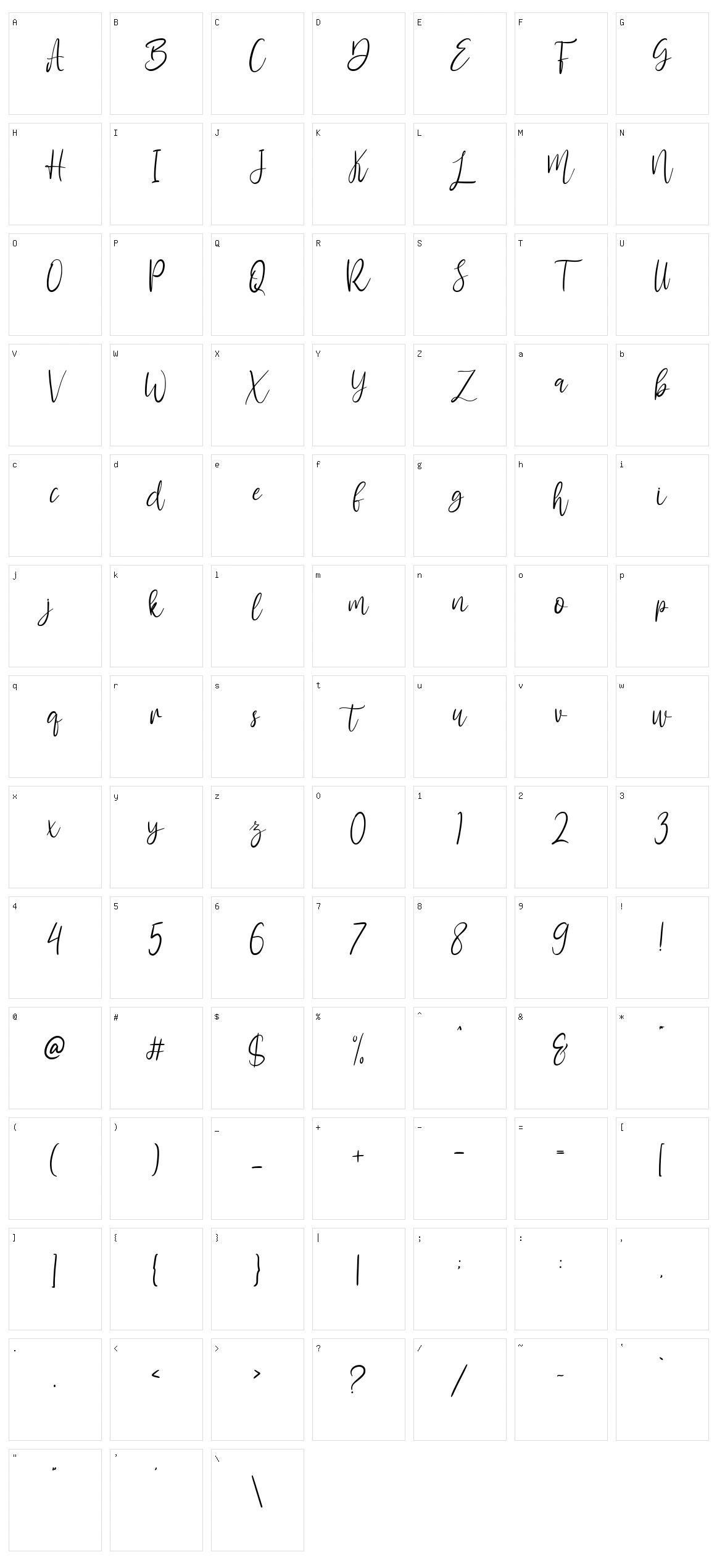 Antemy Character Set