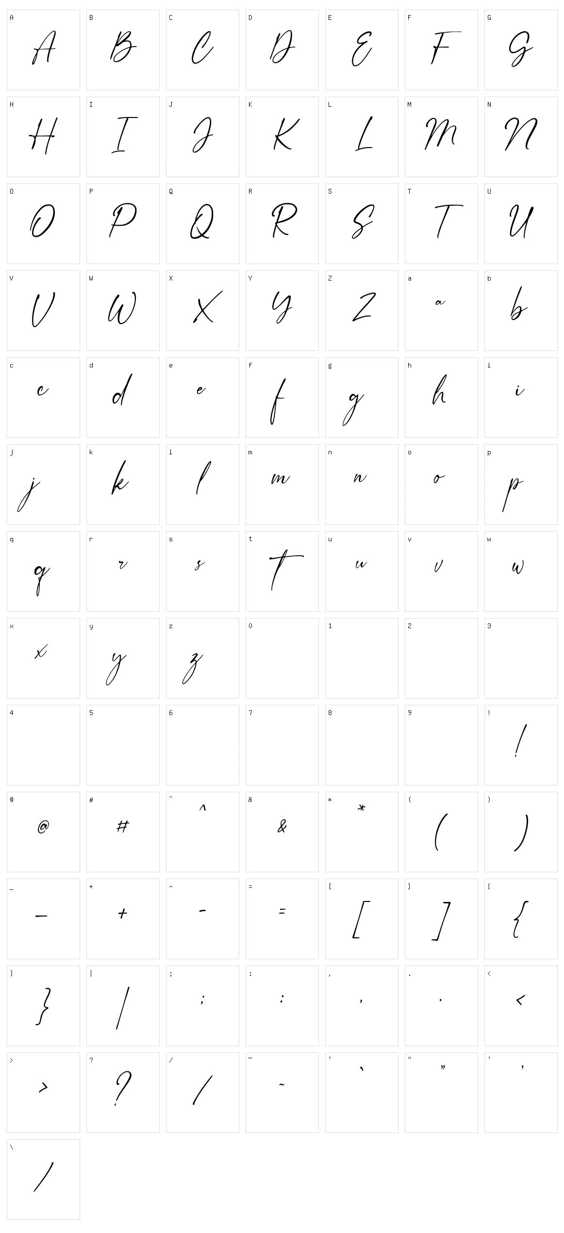 Anthery Collection Character Set