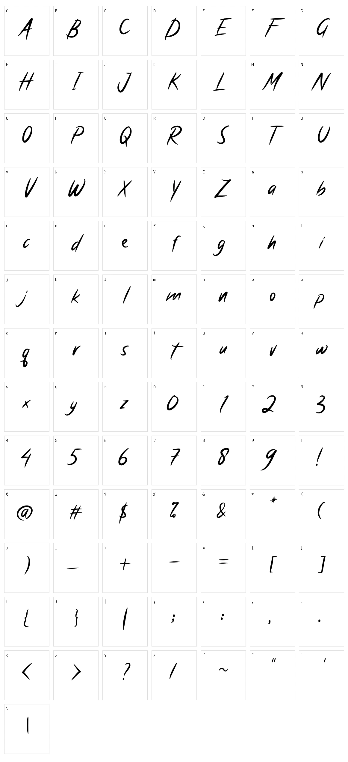 Antique Character Set