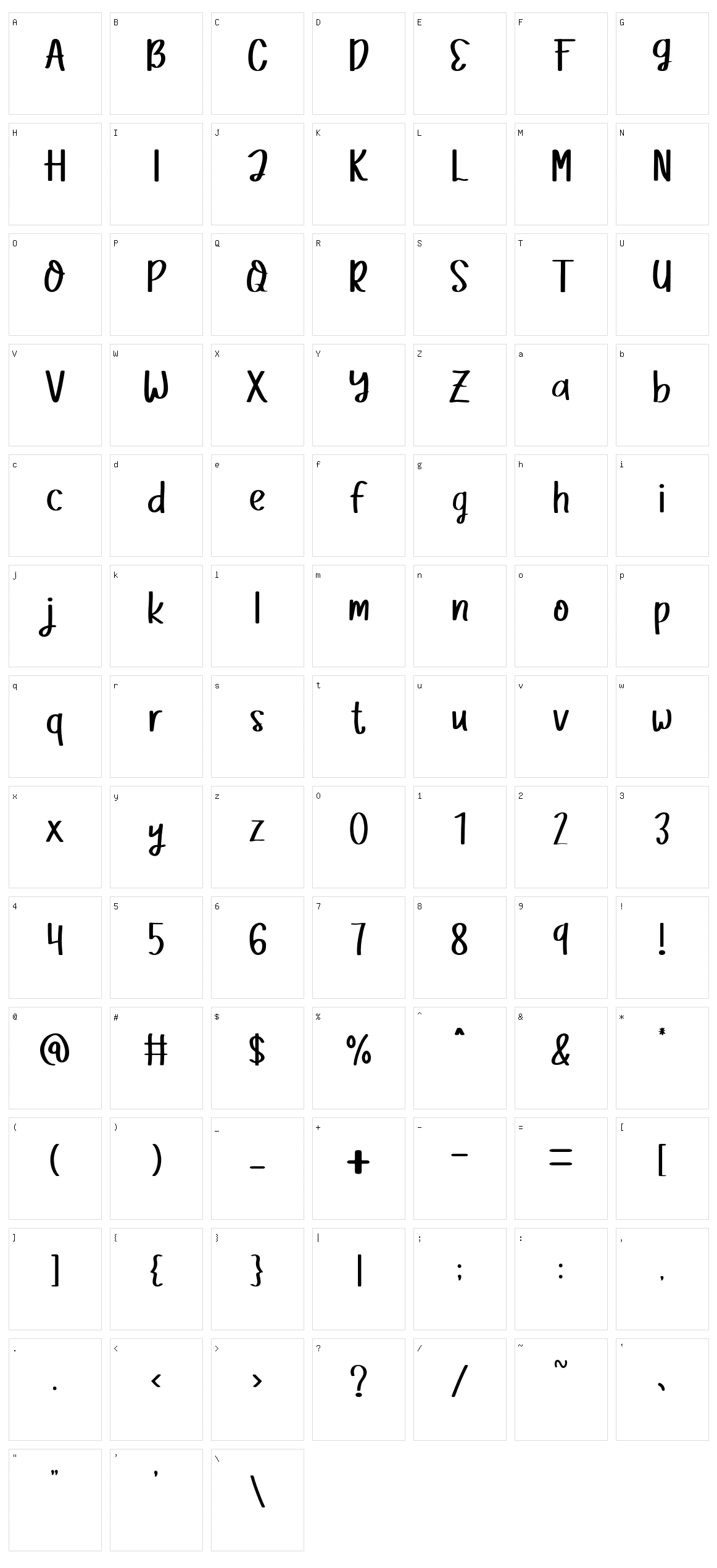Aokiji Character Set