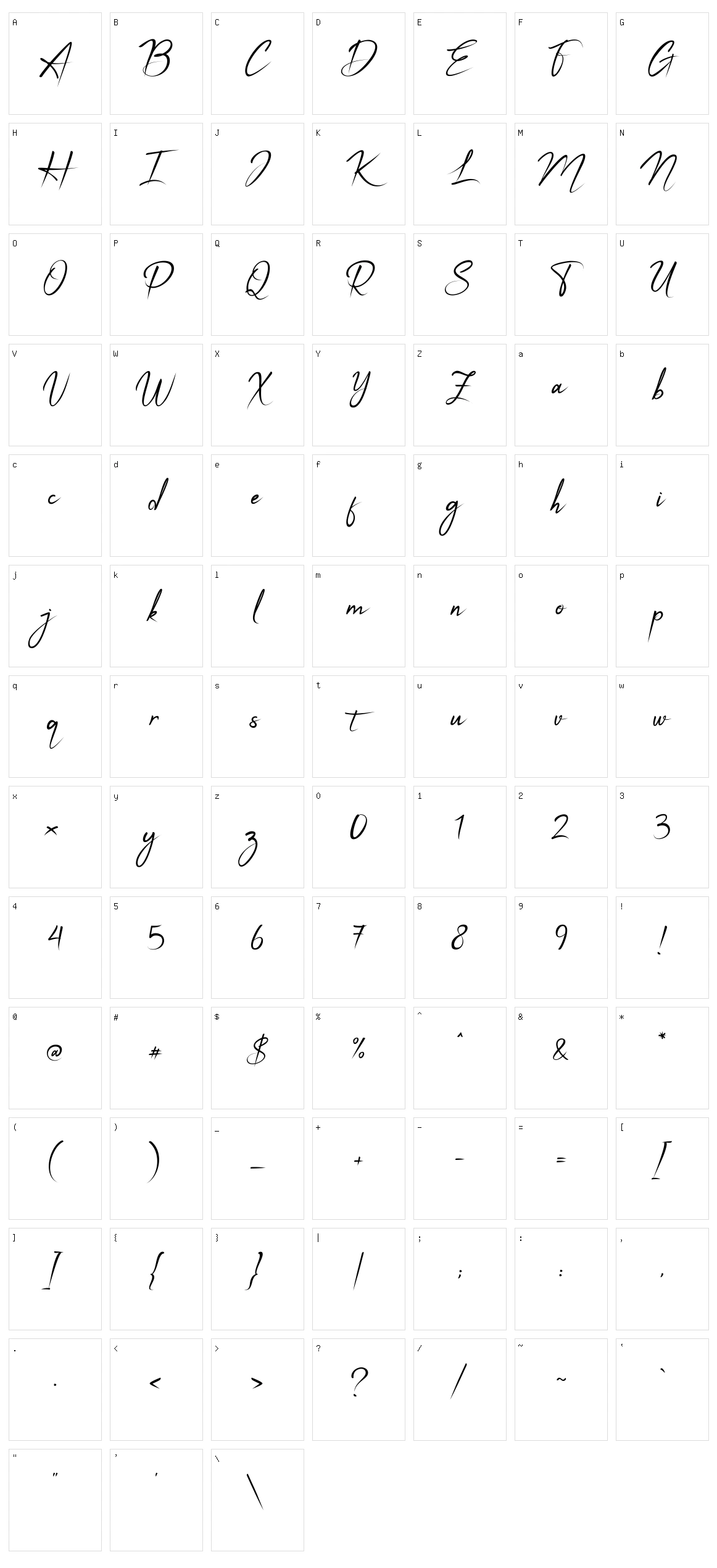 Apalu Character Set