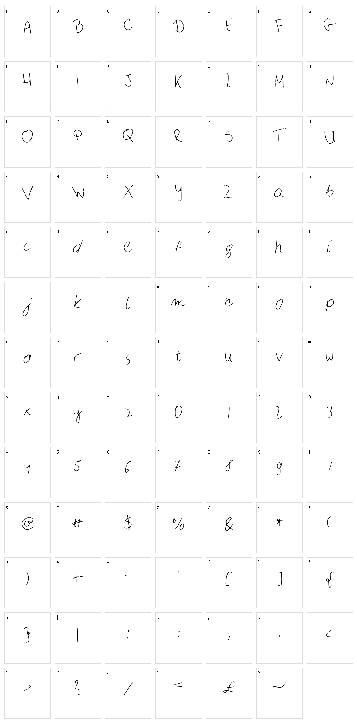 Applause Character Set