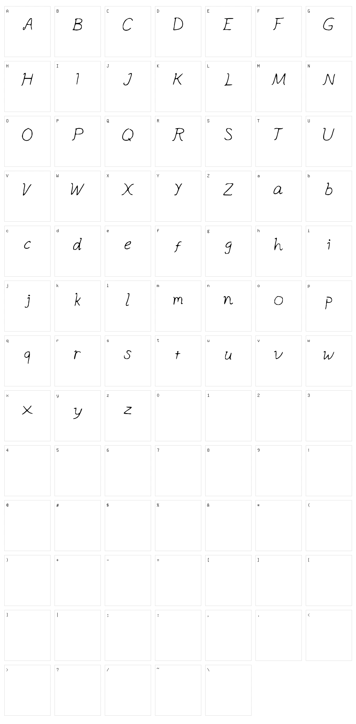 Apple Ocean Character Set