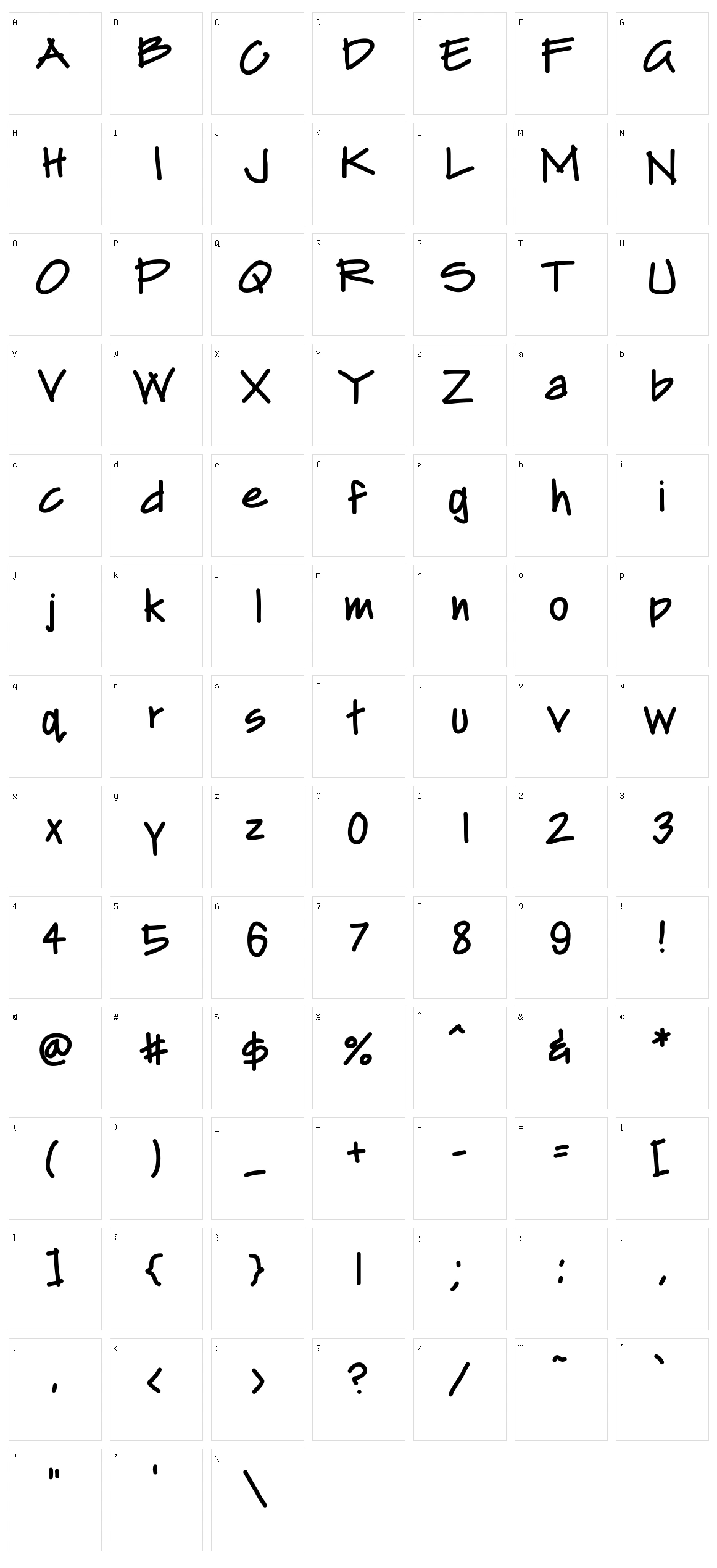 ArchiStud Character Set