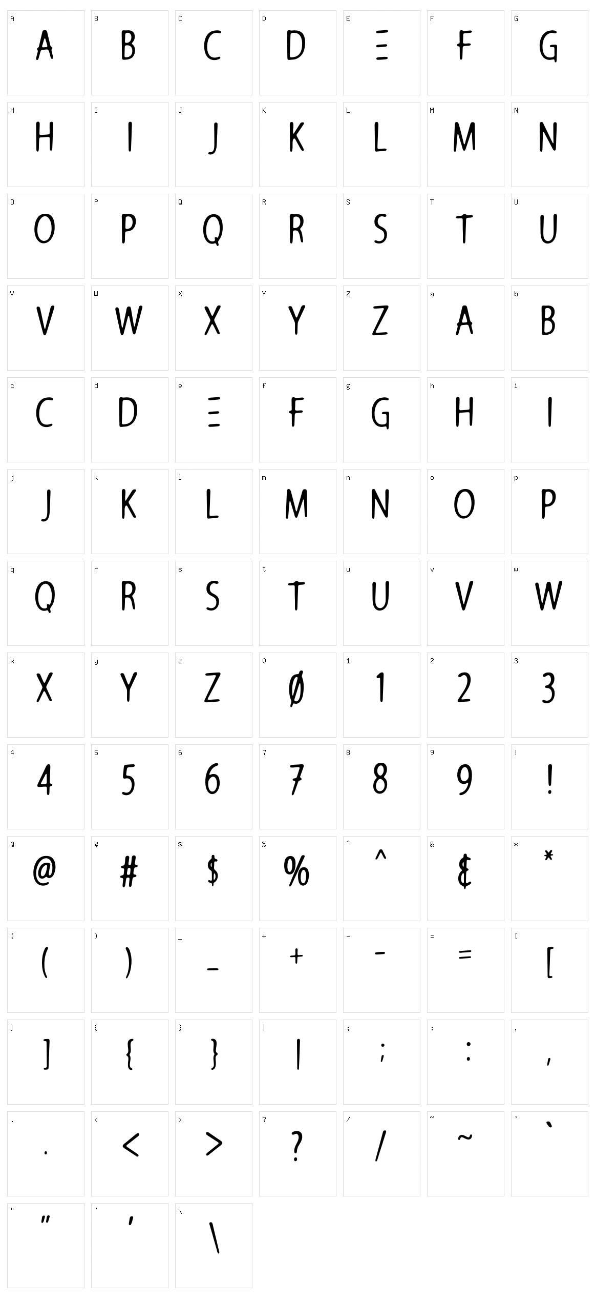 Architects Pen Character Set