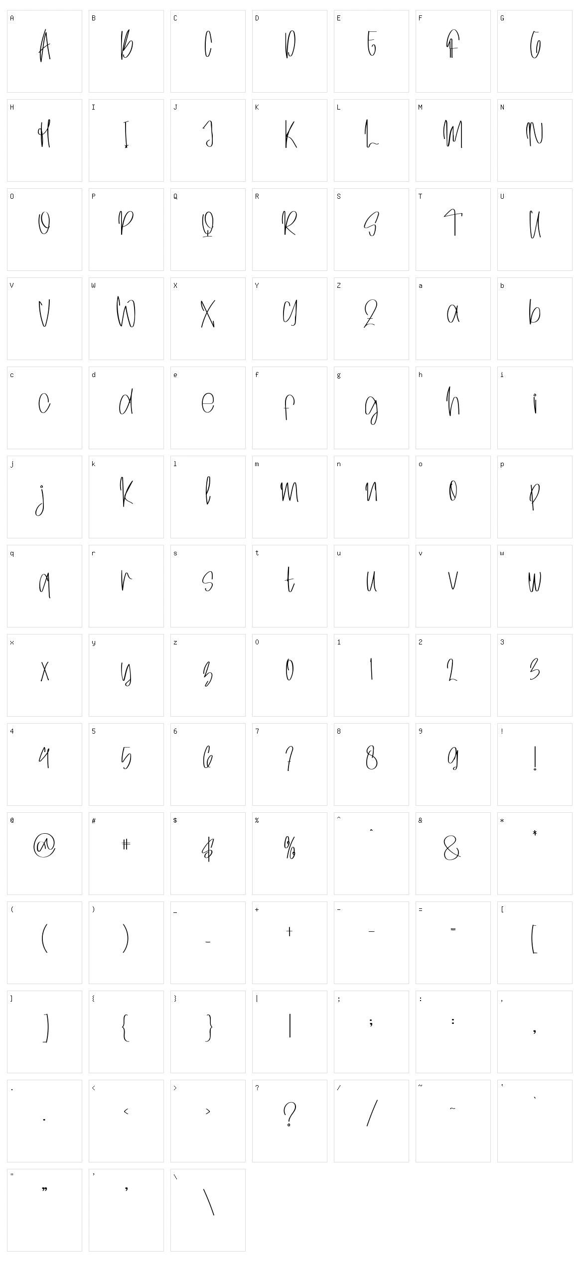 Archive Signature Character Set