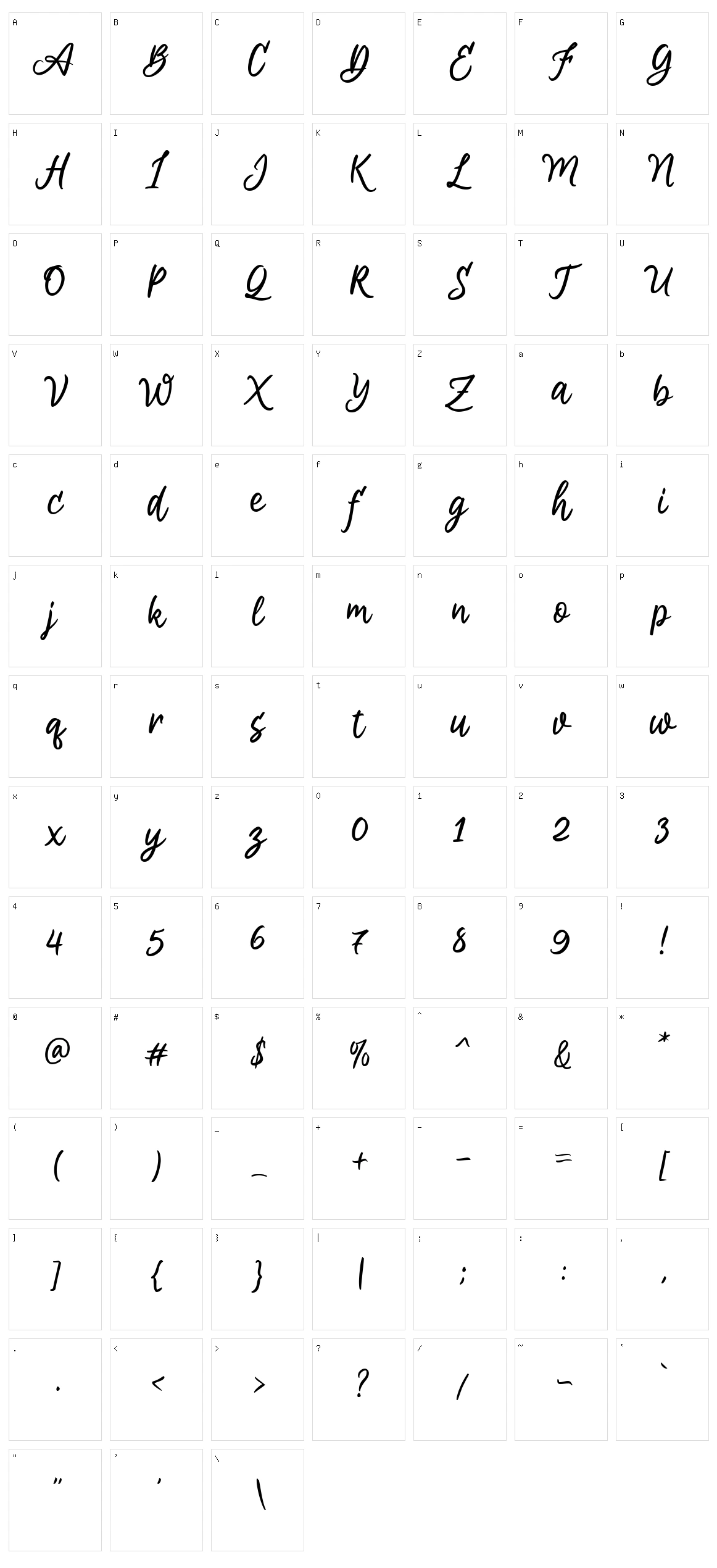 Aremoin Character Set