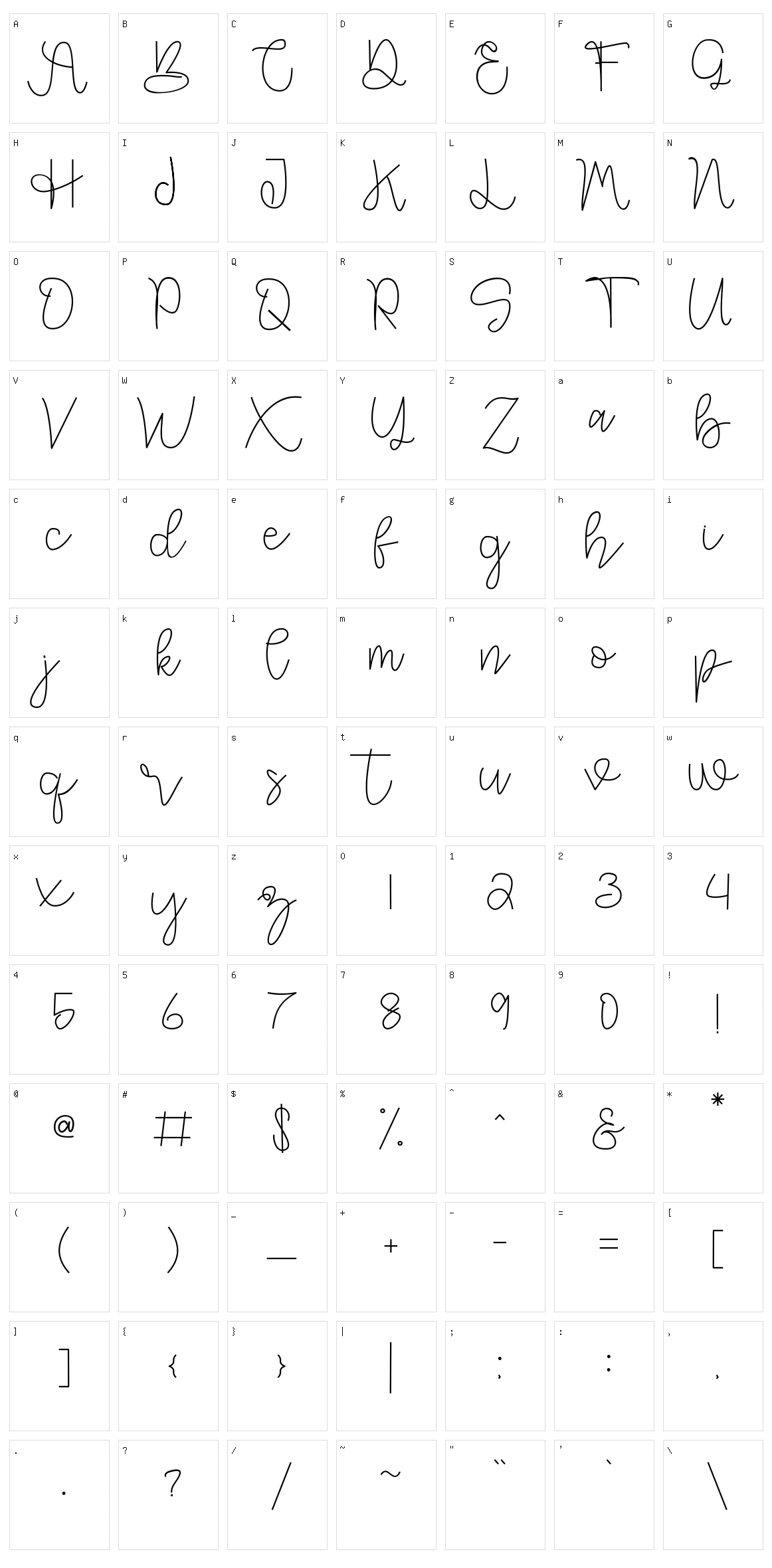 Arley Character Set