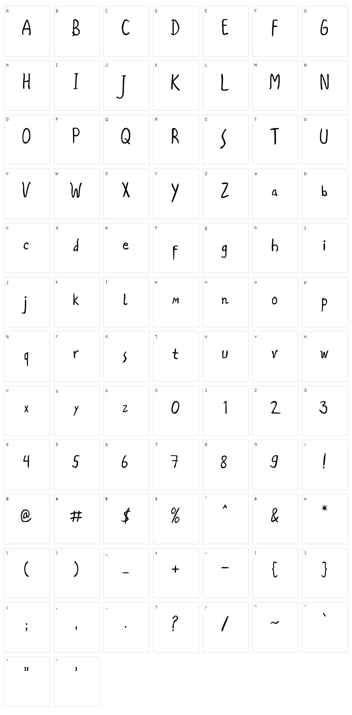 Arshavina Character Set