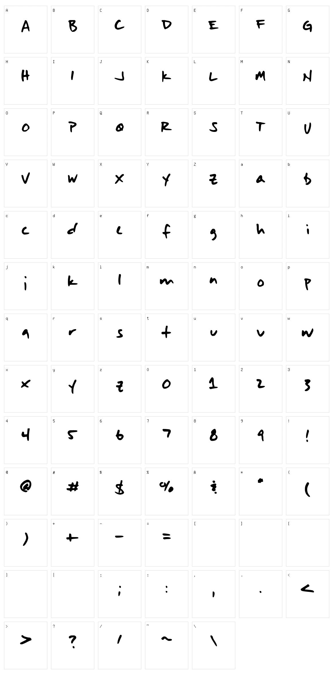 Art Martinez Character Set