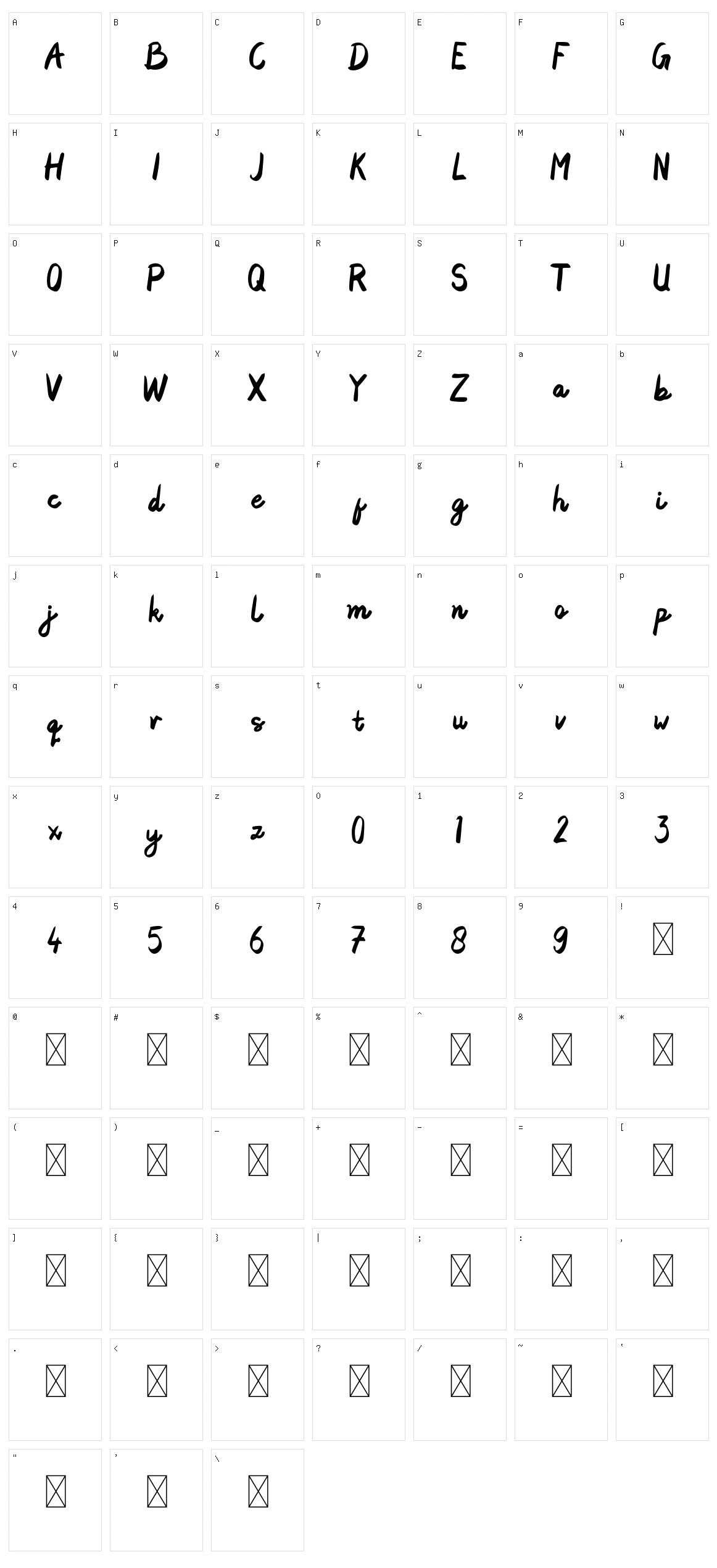 Artdraws Character Set