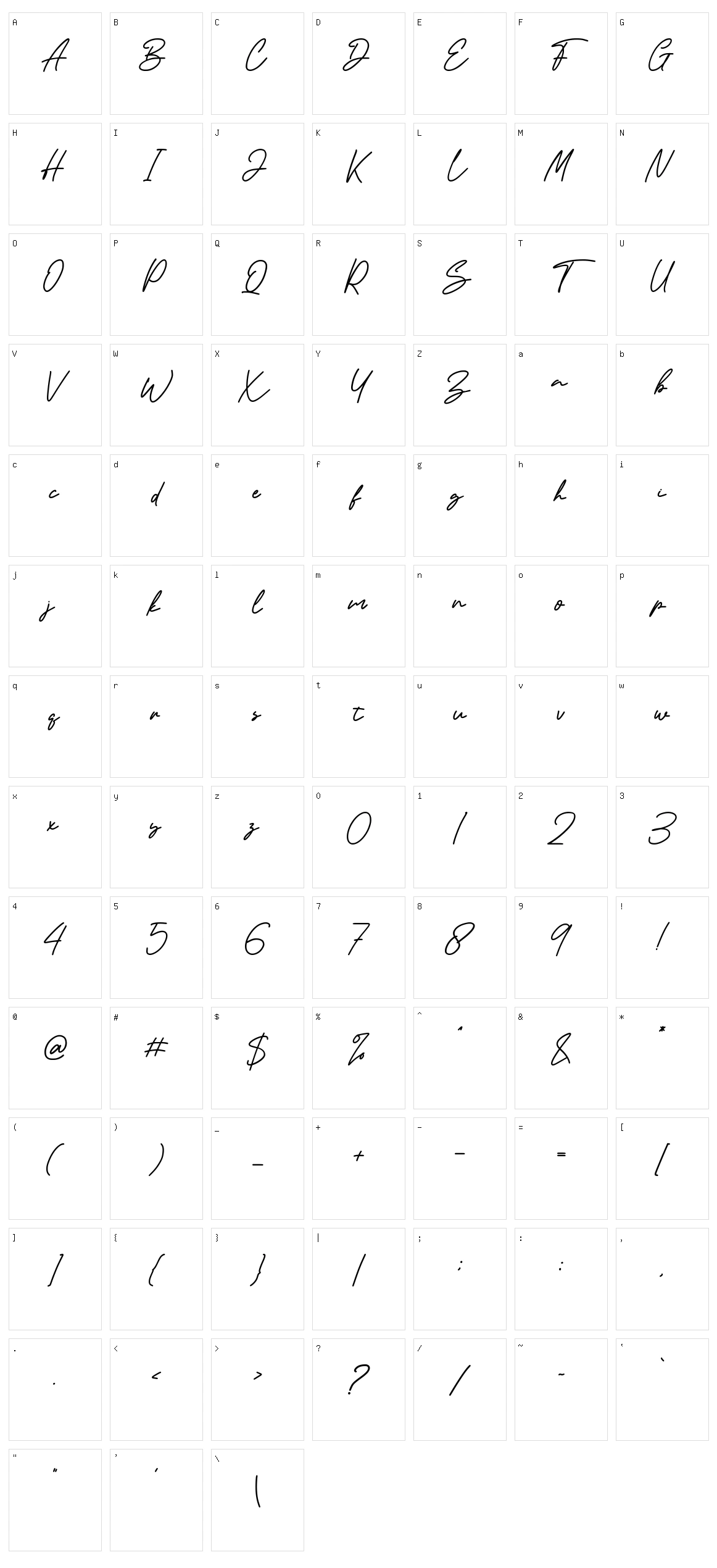 Artemay Bright Character Set