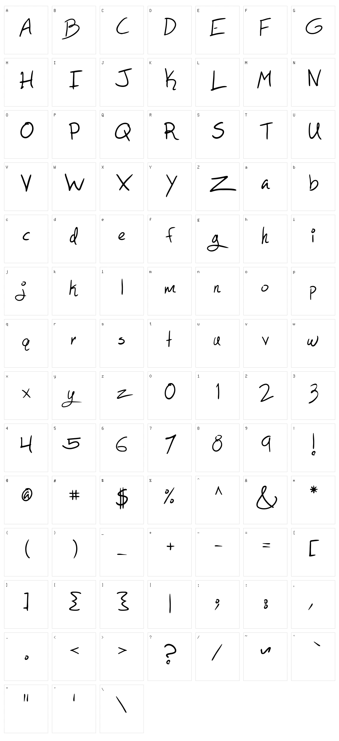 As You Wish Character Set