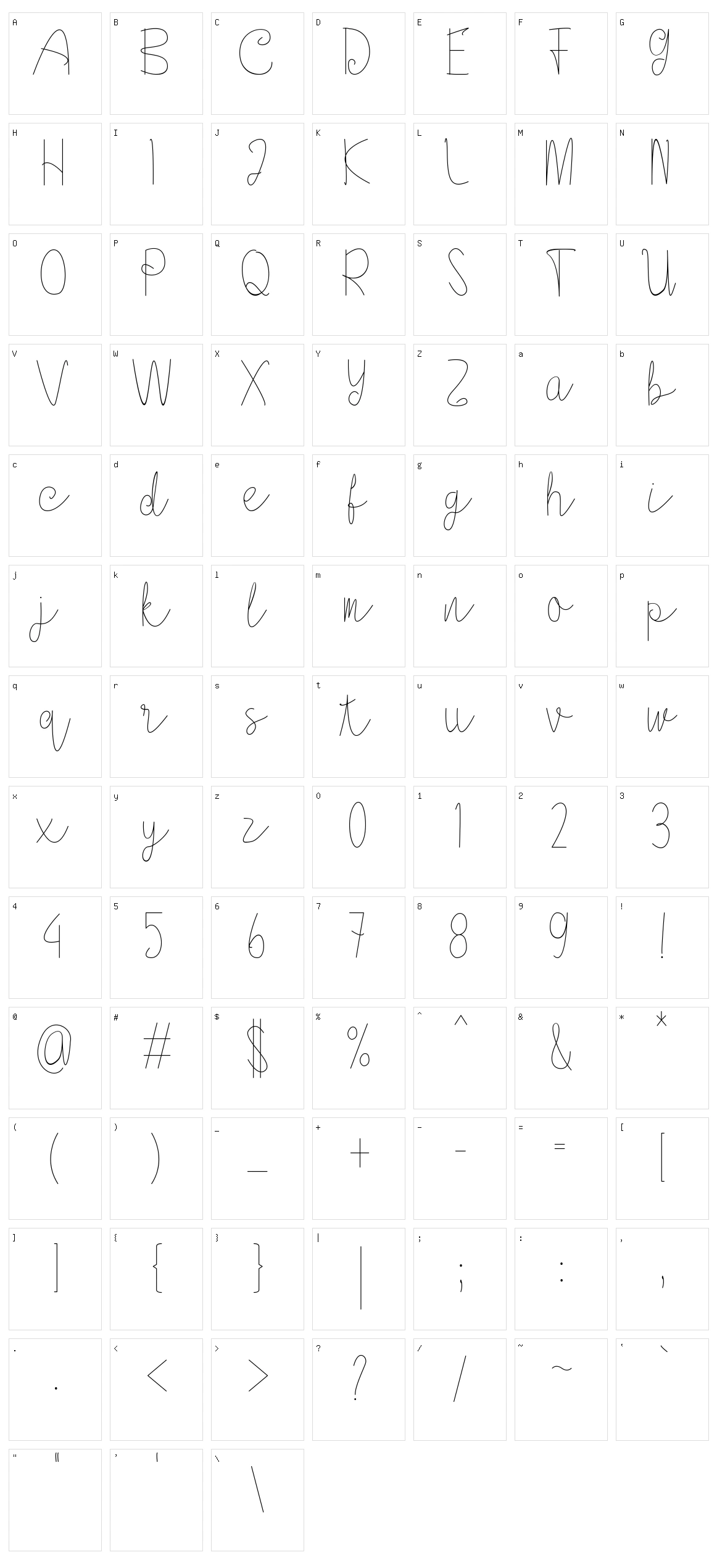 Askania Character Set