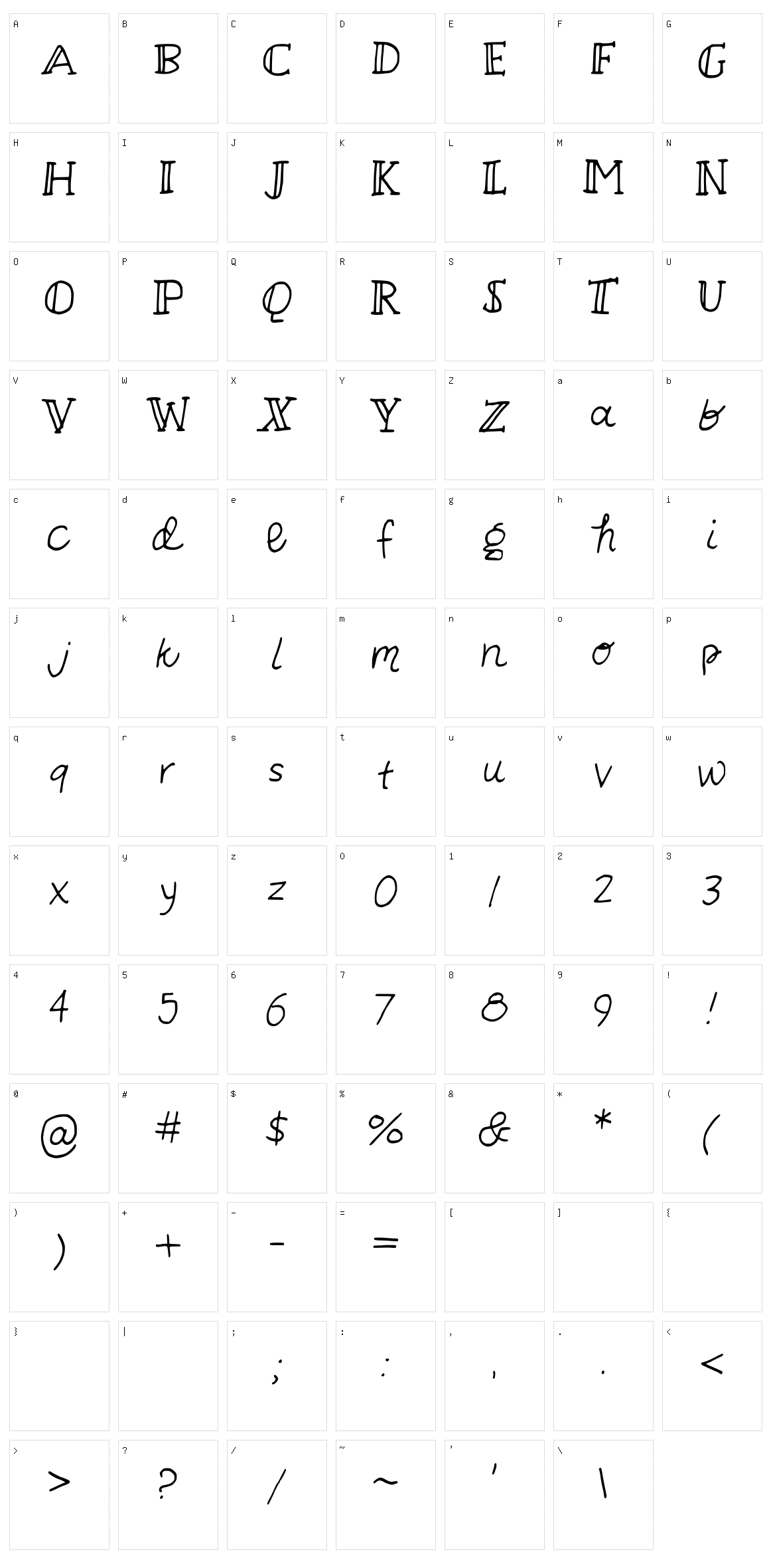Askeses Character Set