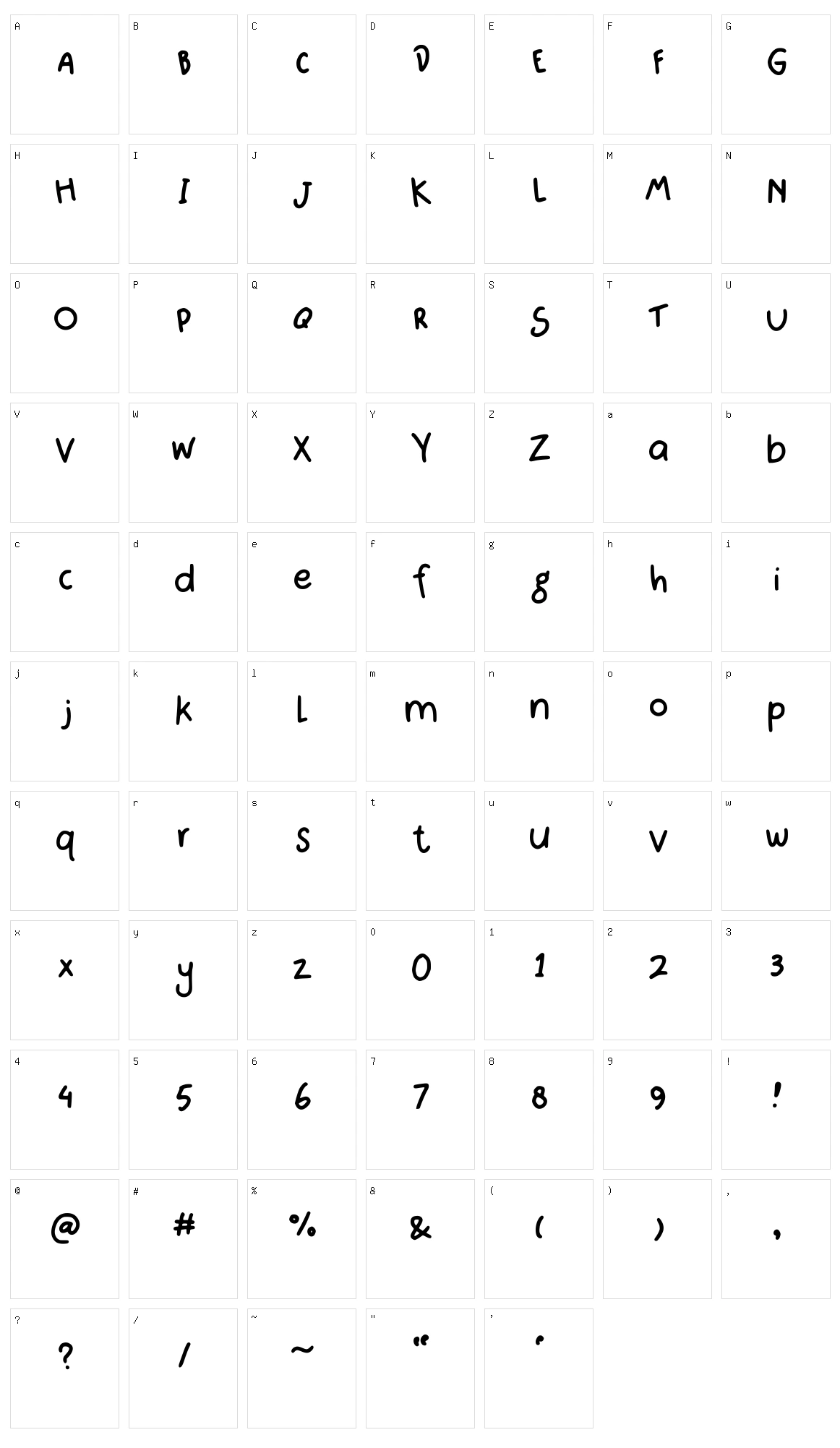 Asli Yang Ada Badaknya Character Set