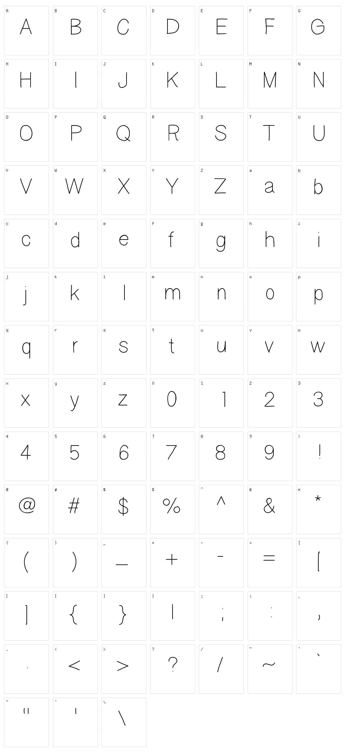 Asswipe Character Set