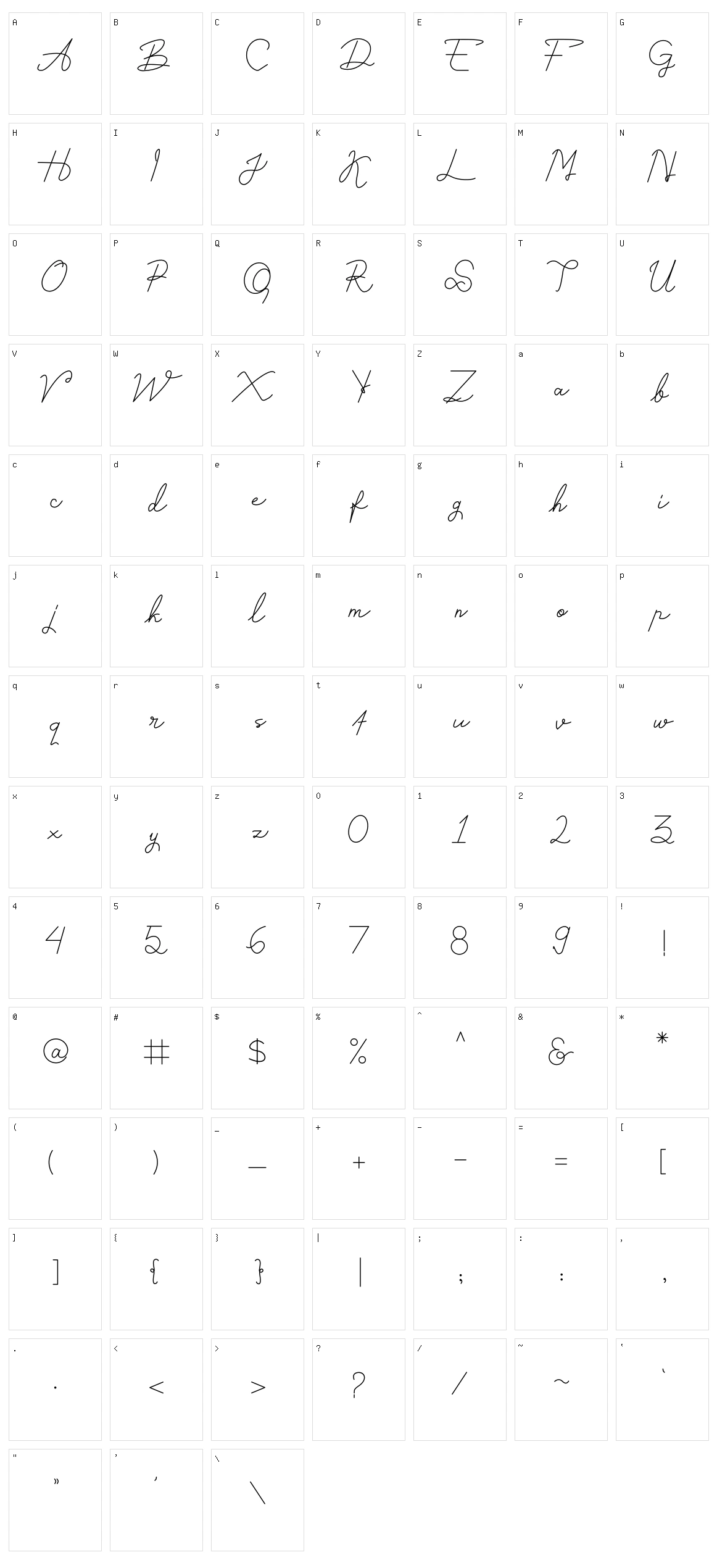 Astamaya Character Set