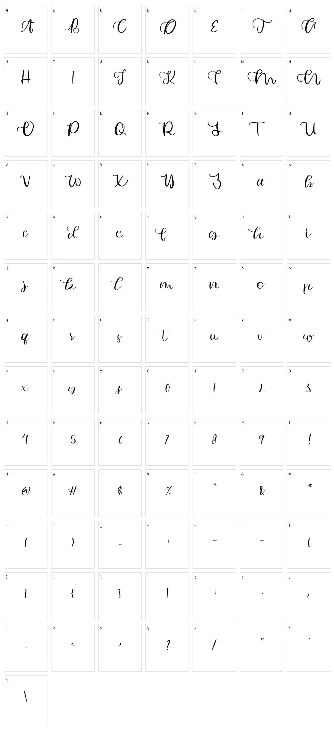 Asya Character Set