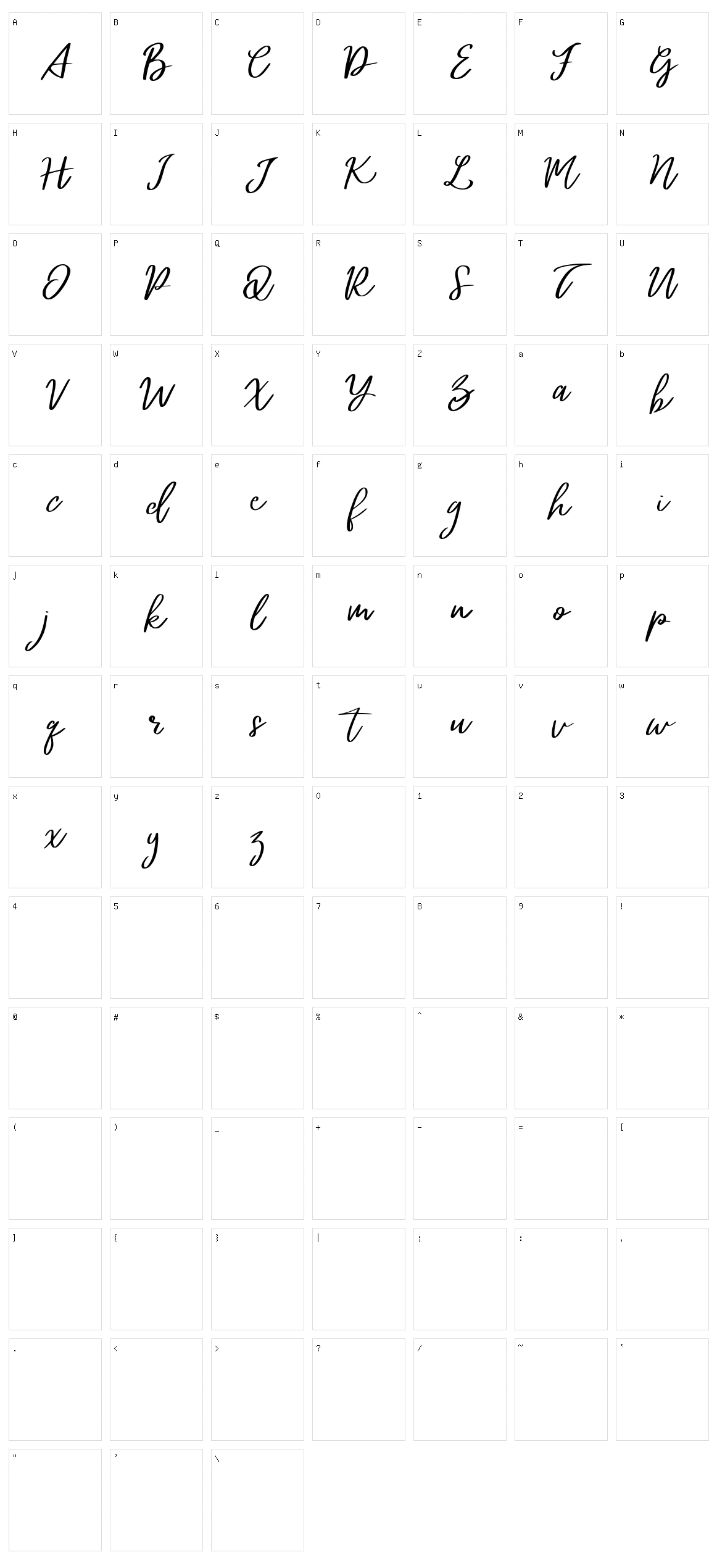 Atalintar Character Set