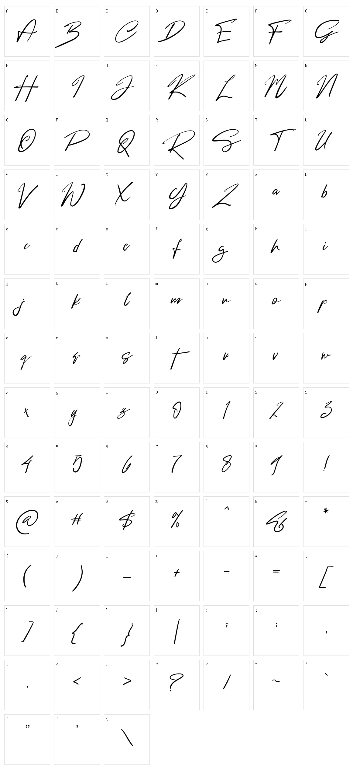 Atanohawa Bogasiya Character Set