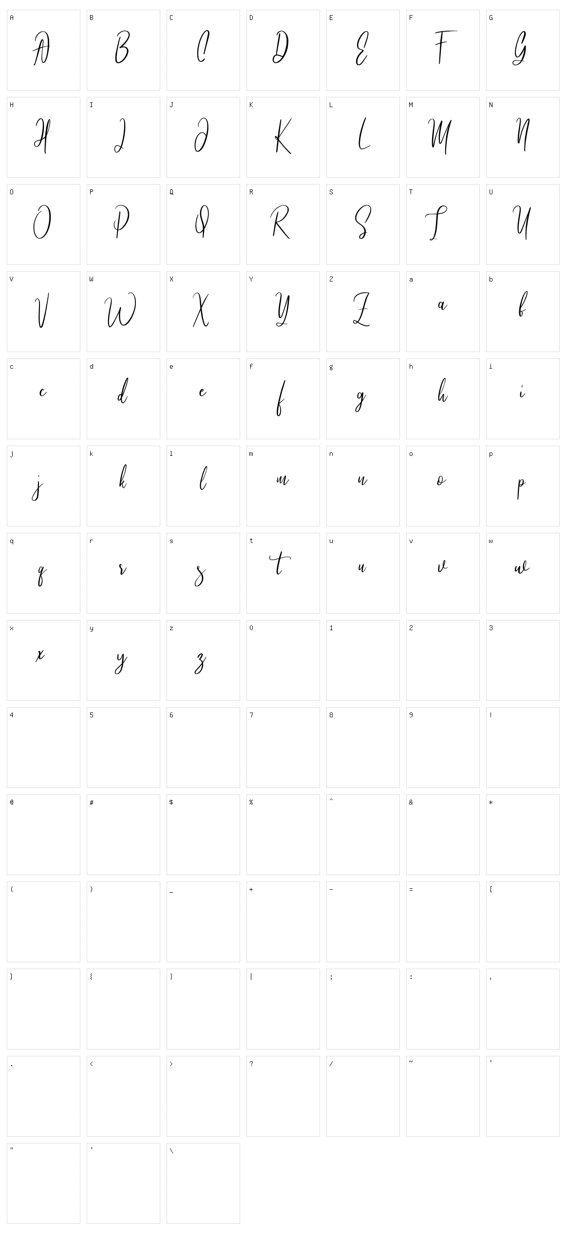 Athen Character Set