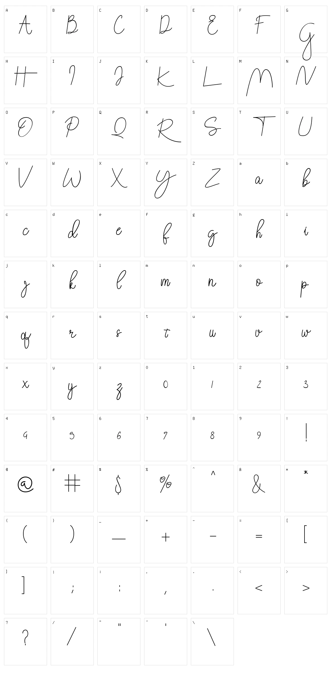 Attachment Character Set