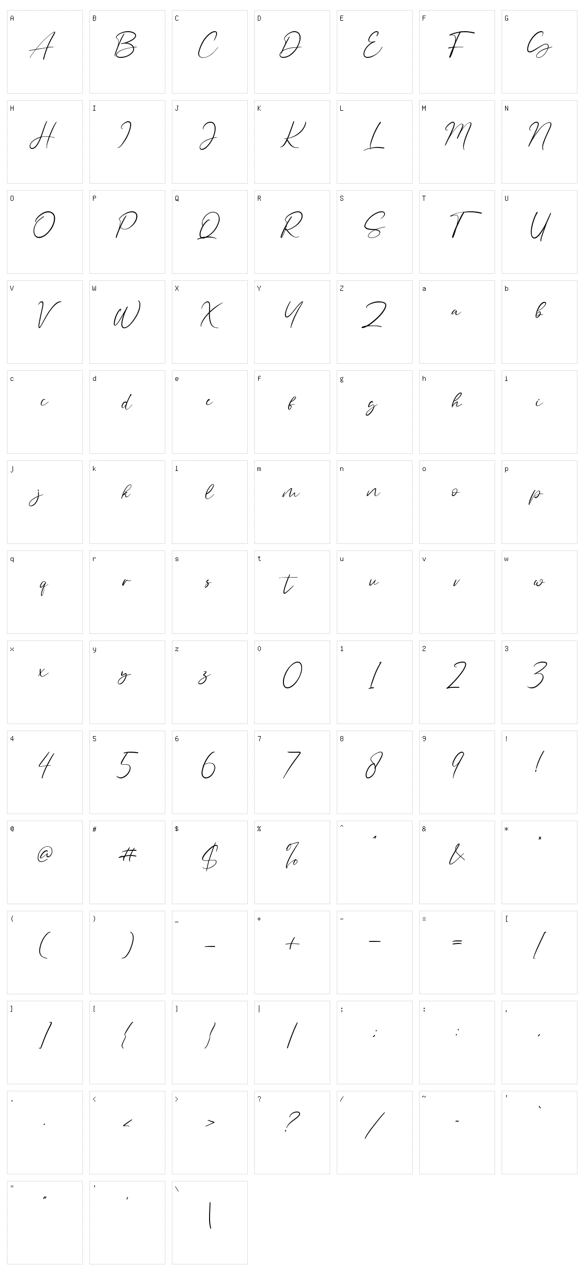 Attagiel Character Set