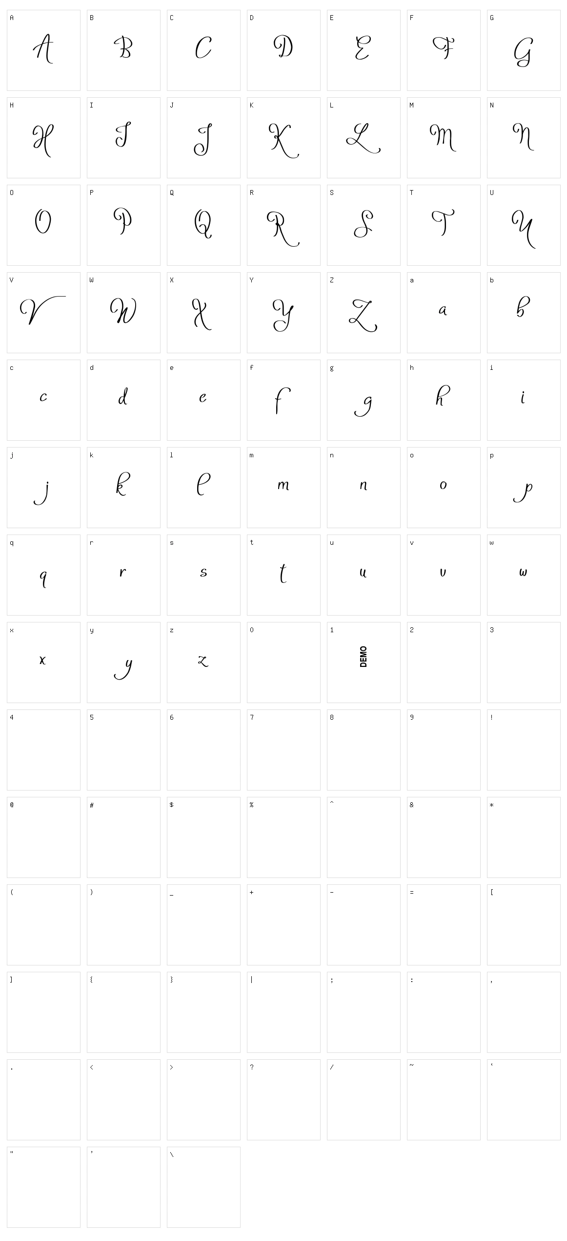 Atyla Character Set