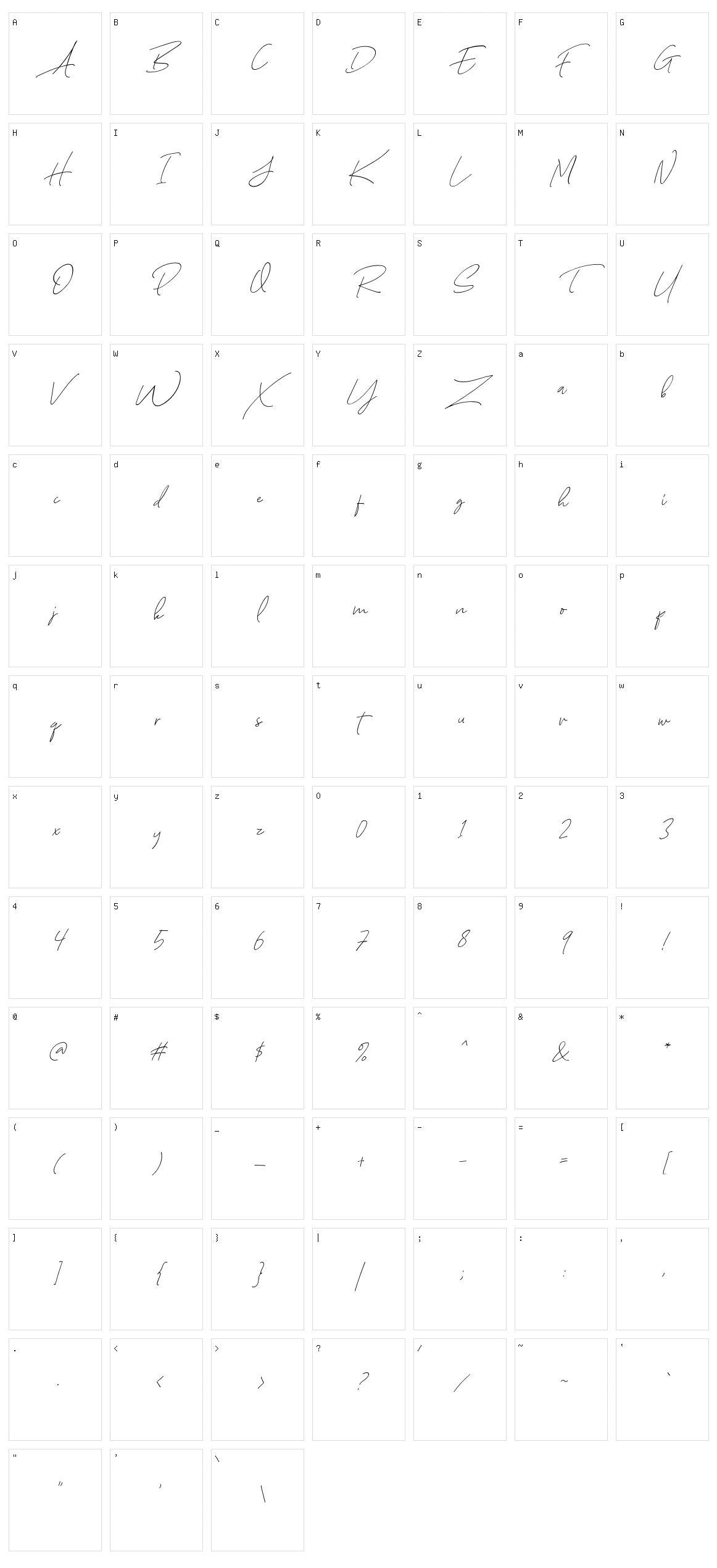 August Stories Character Set