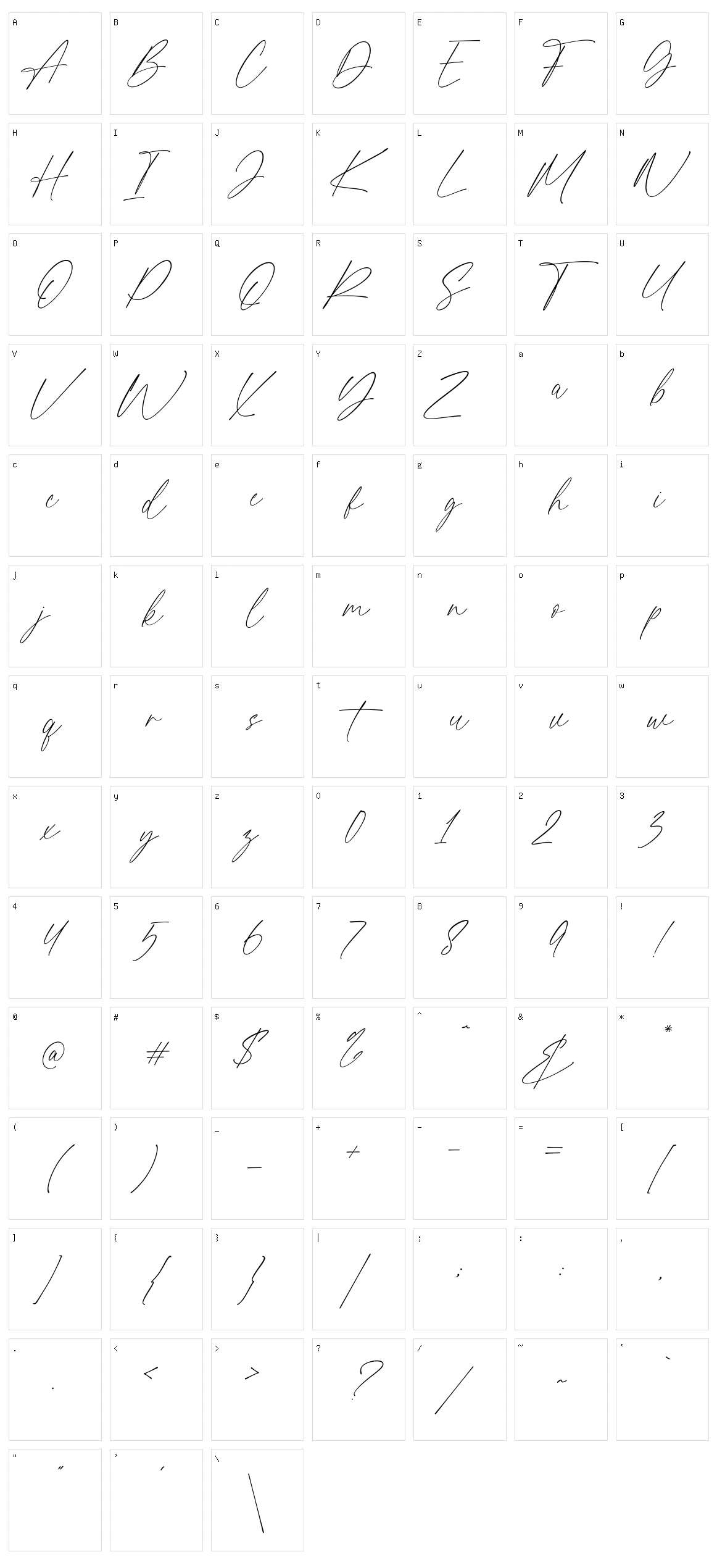 Aurellio Character Set