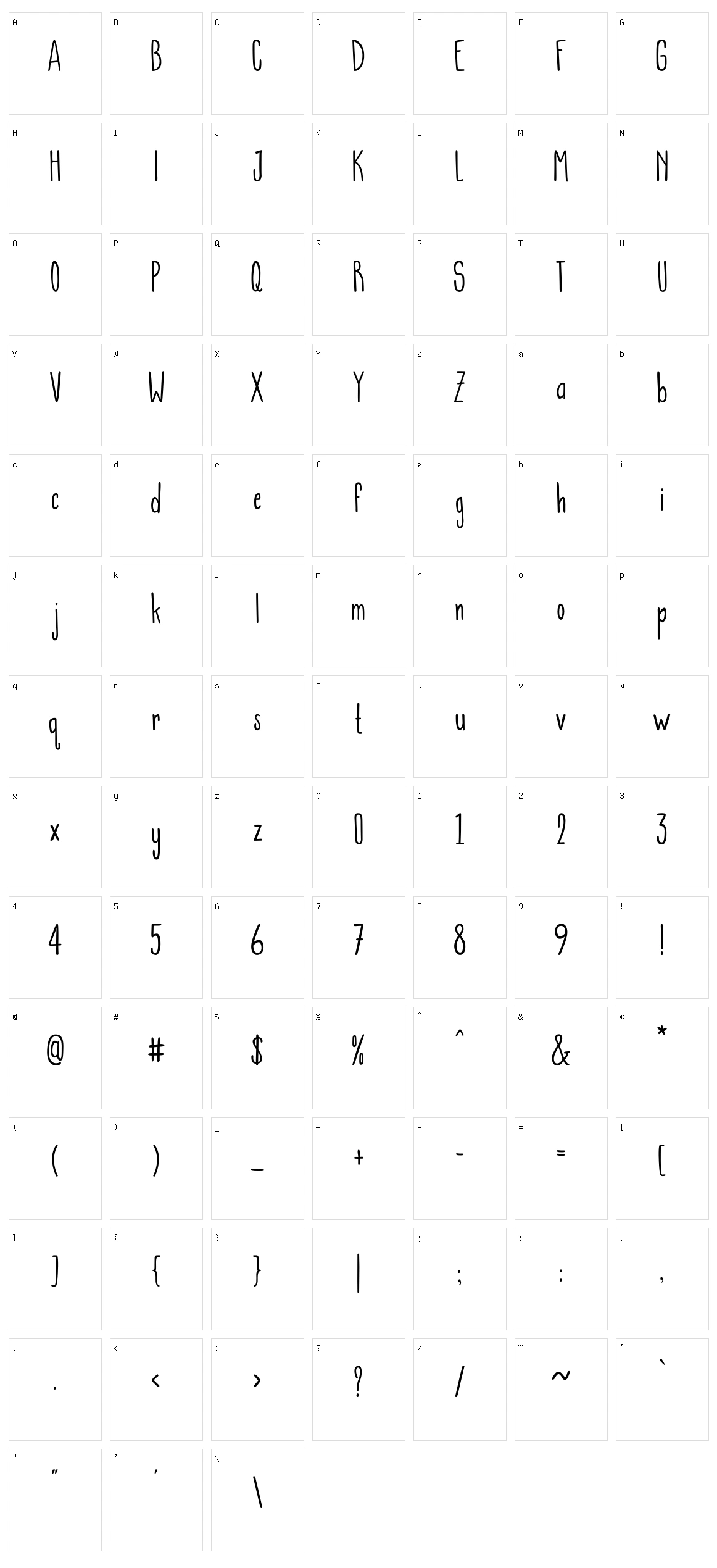 Aurelly Character Set