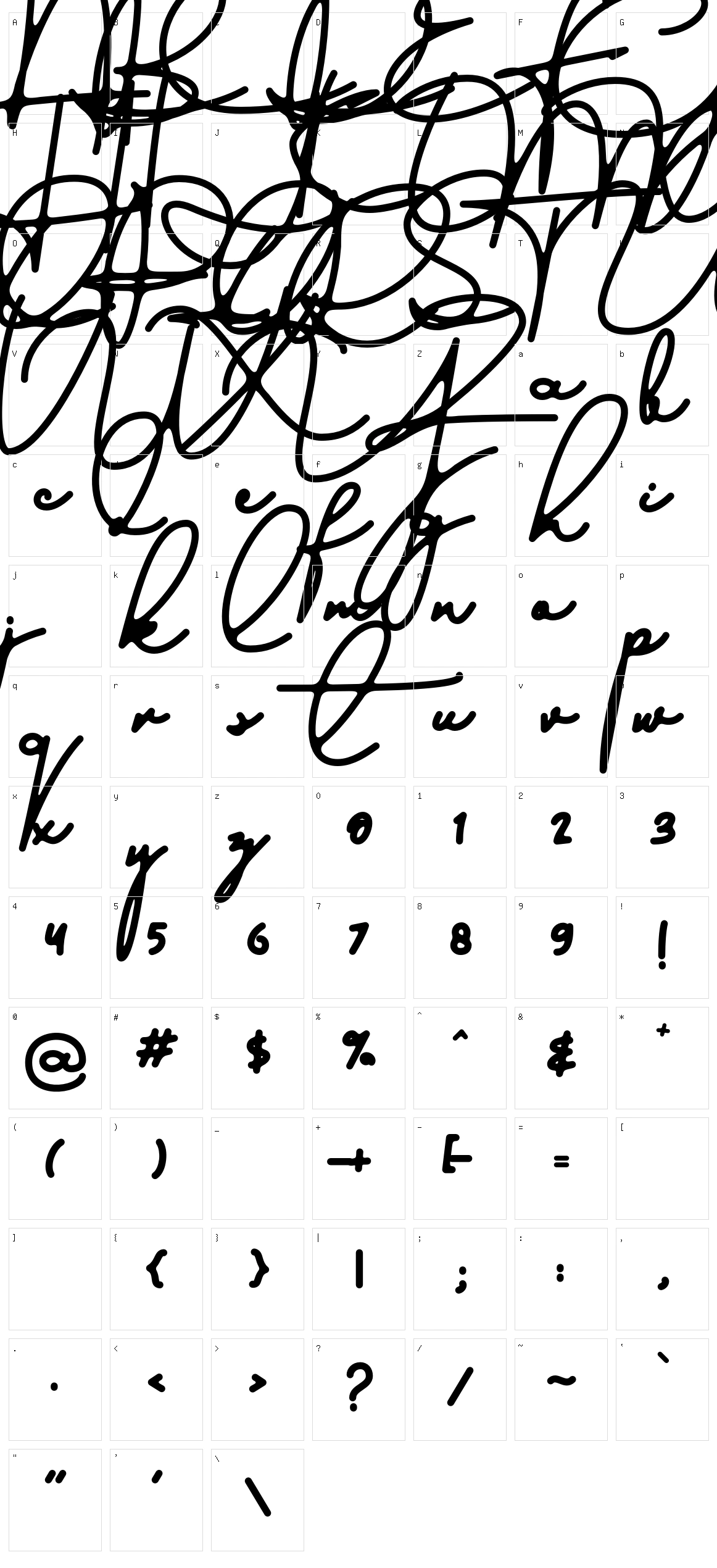 Austin Signs Character Set