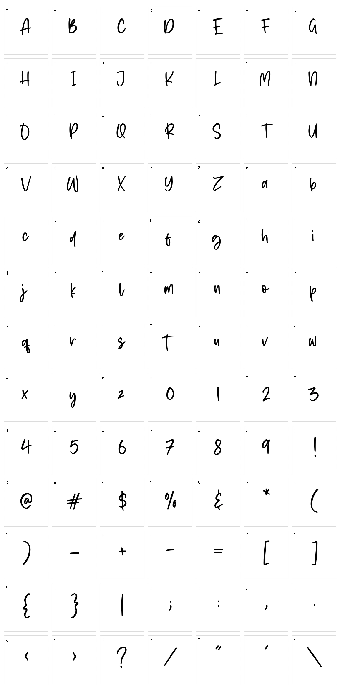 Austrian Character Set