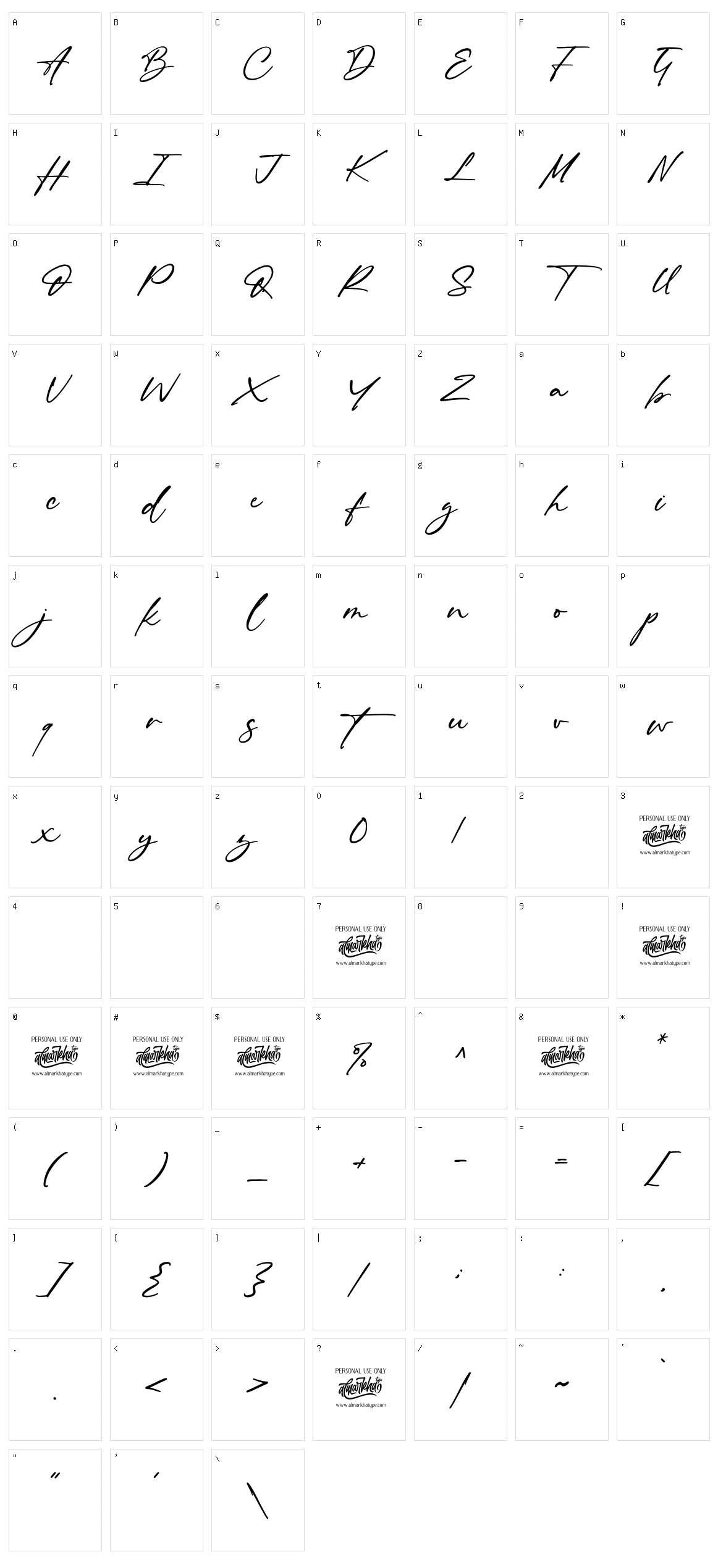 Author Think Character Set