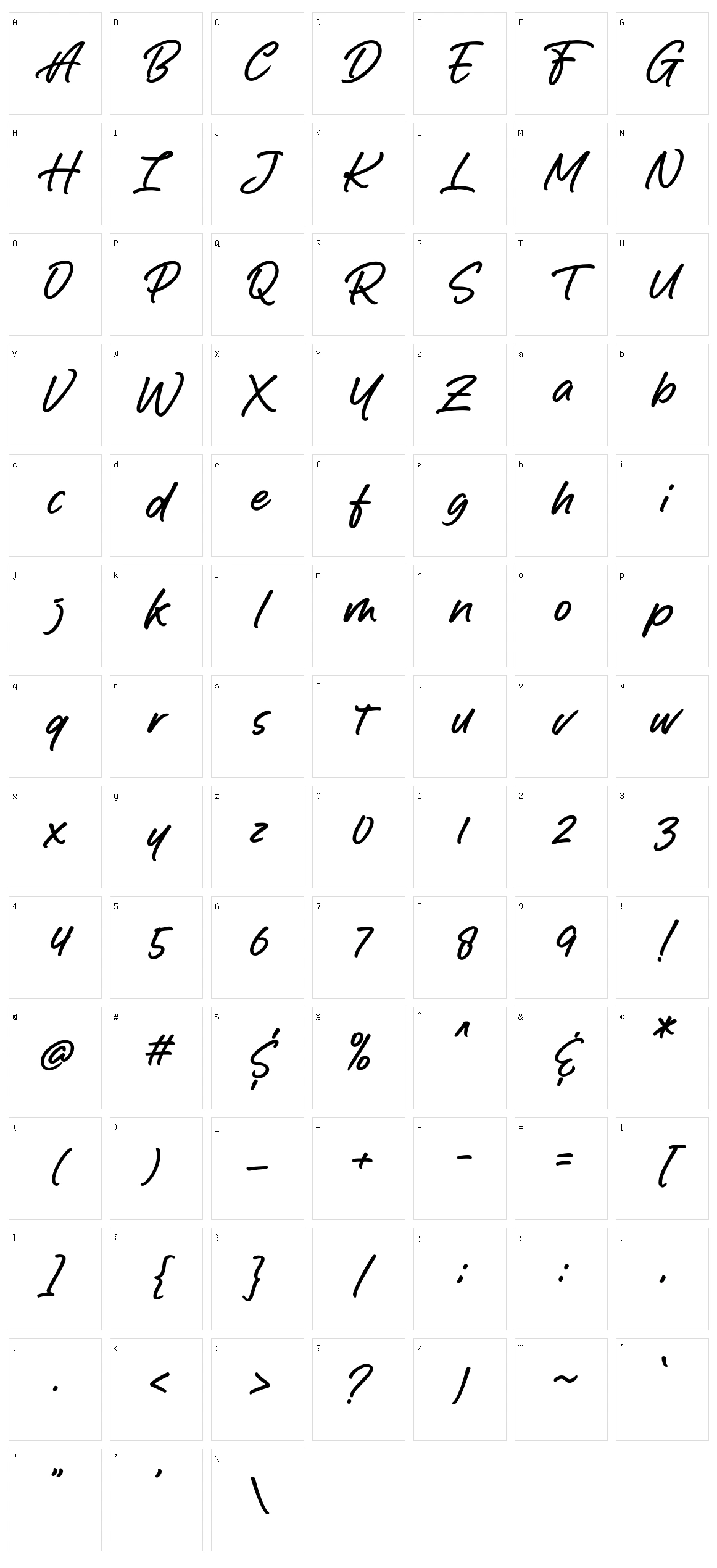 Awaking Character Set