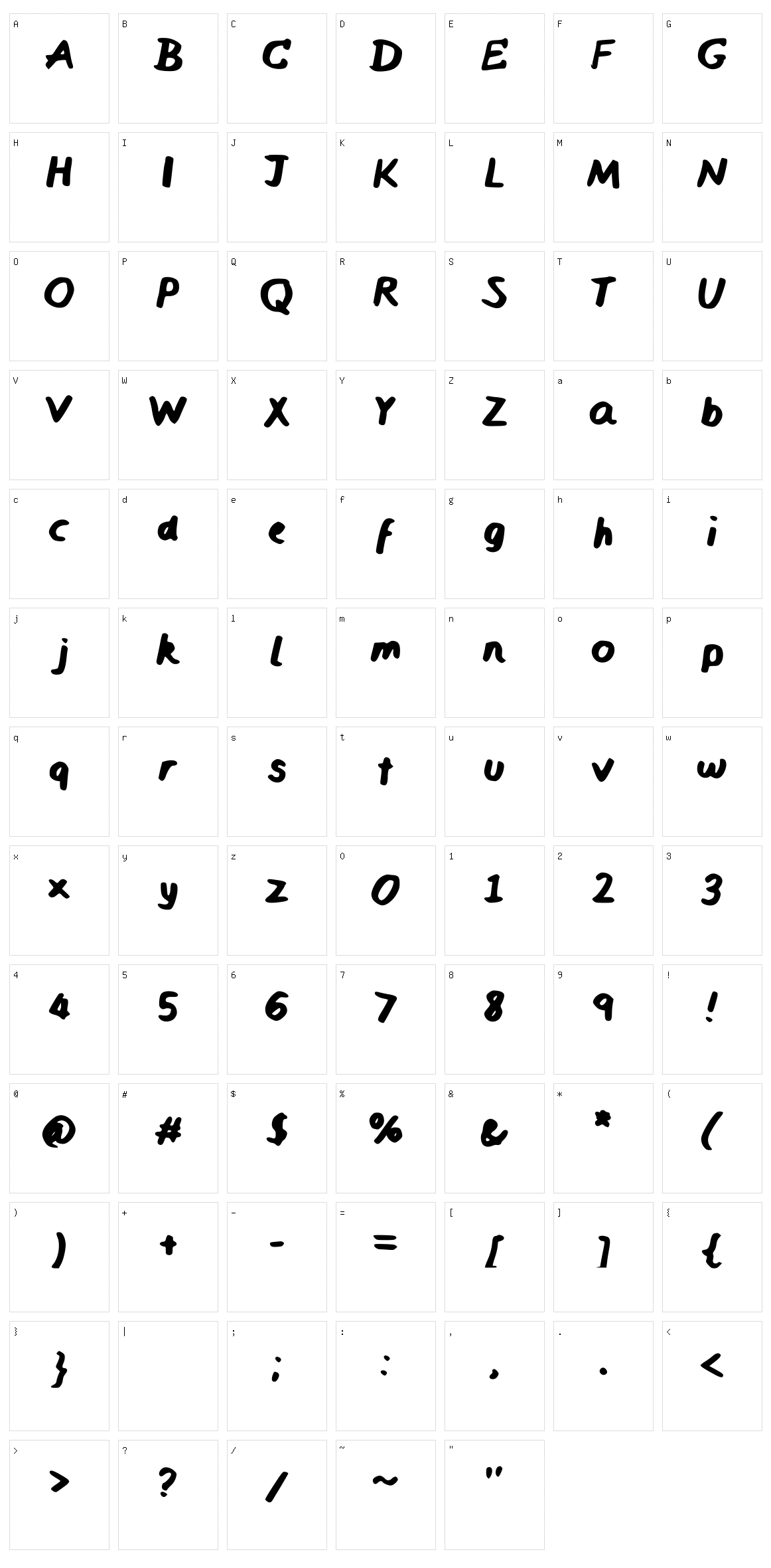 Azaura Character Set